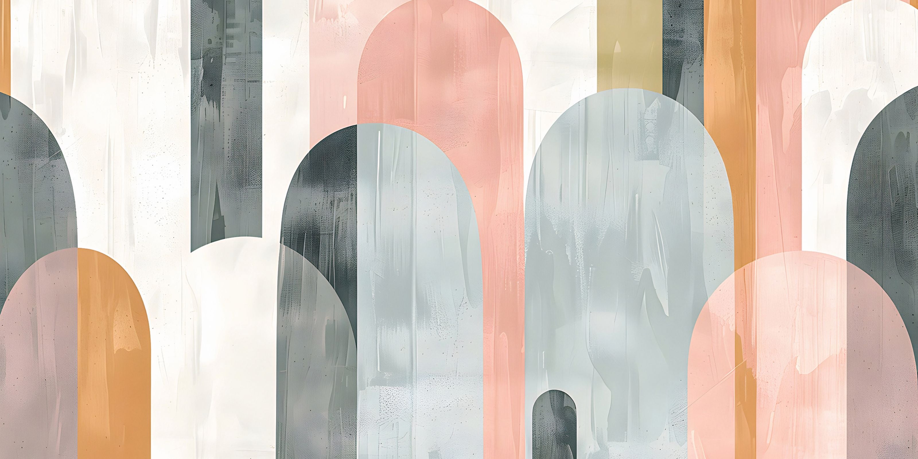 Geometrical collection of wallpapers and wall murals