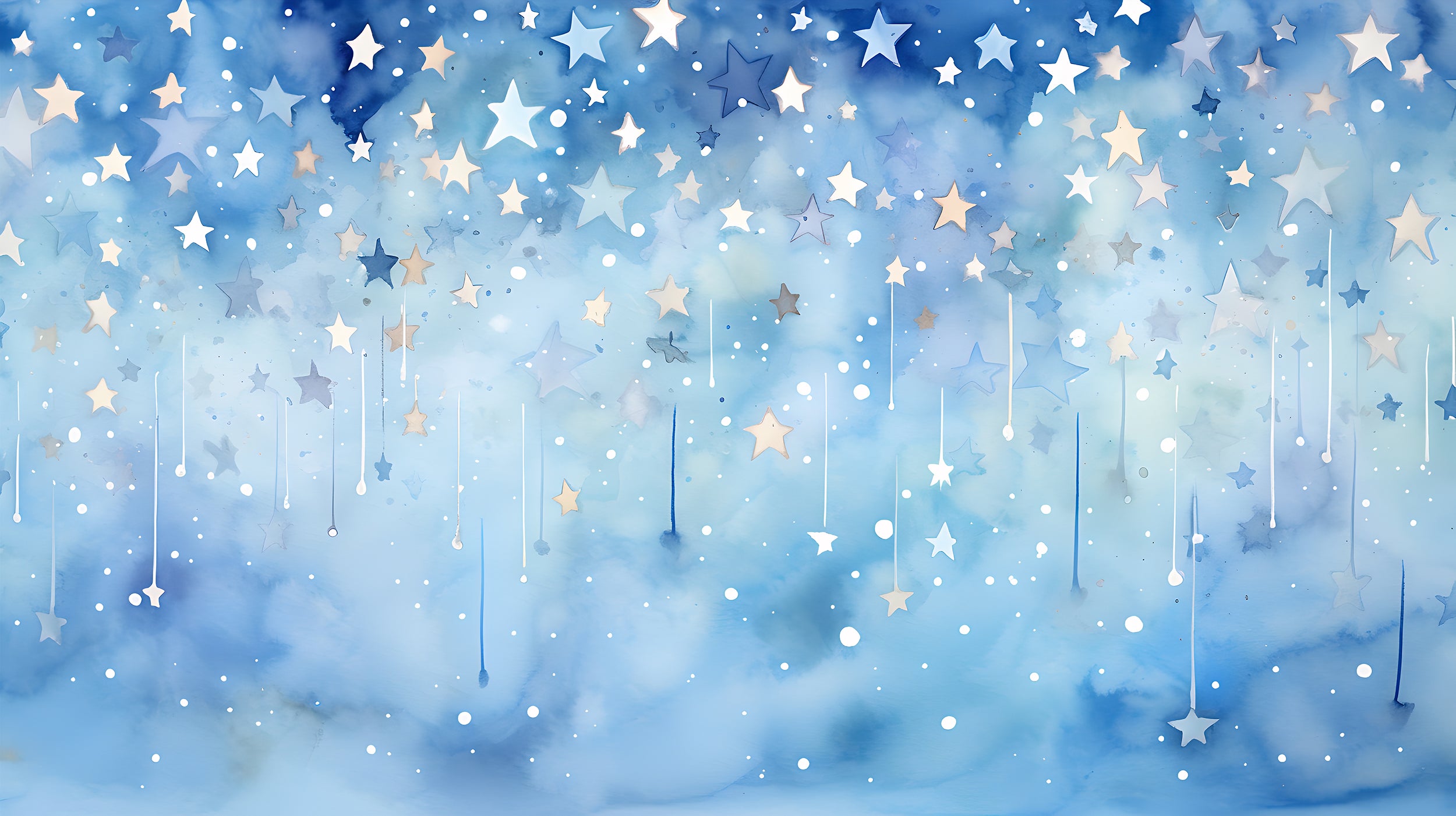 Celestial Starfall Wallpaper for Nursery