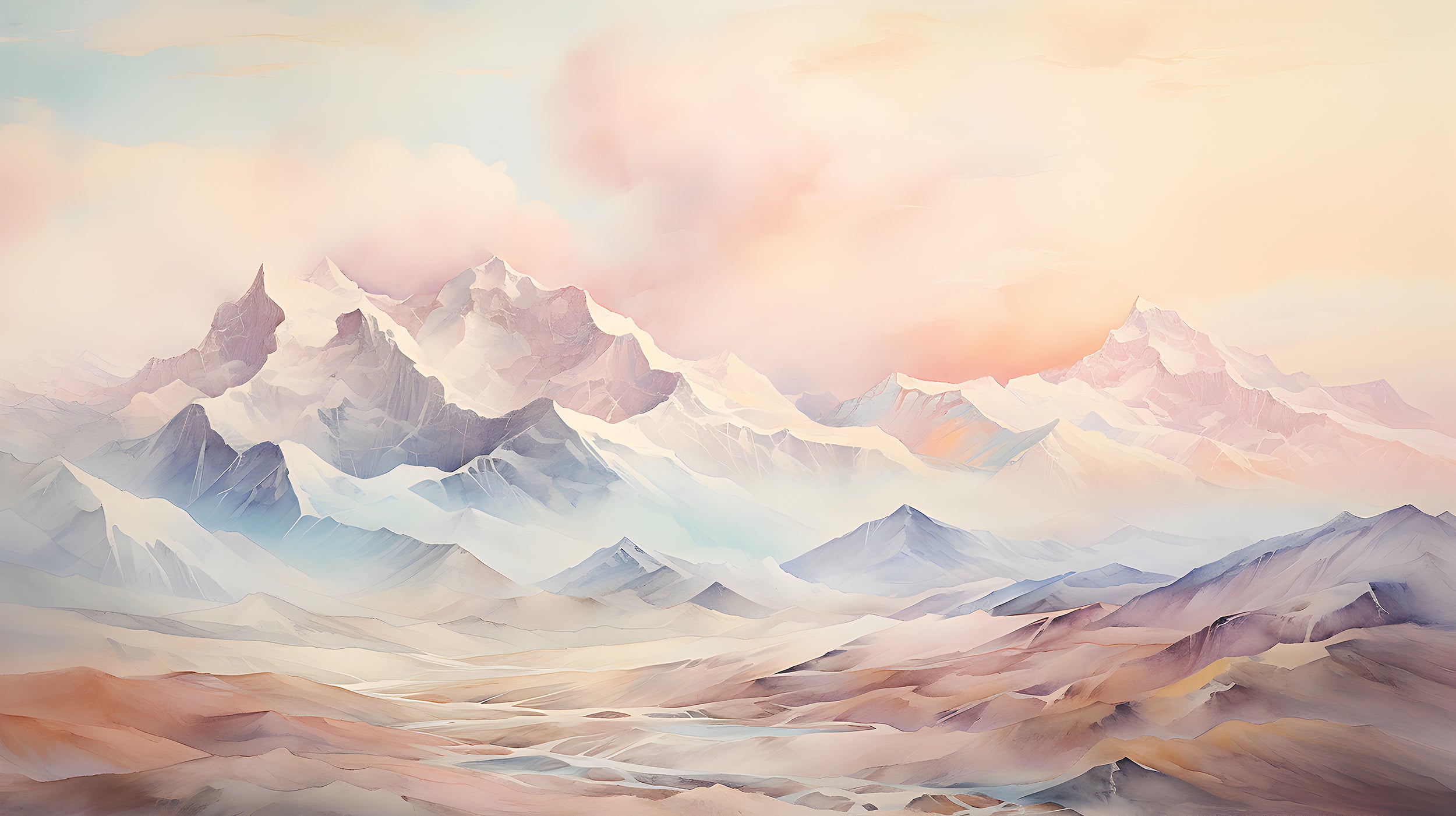 Vibrant Mountain Wall Decor for Nursery