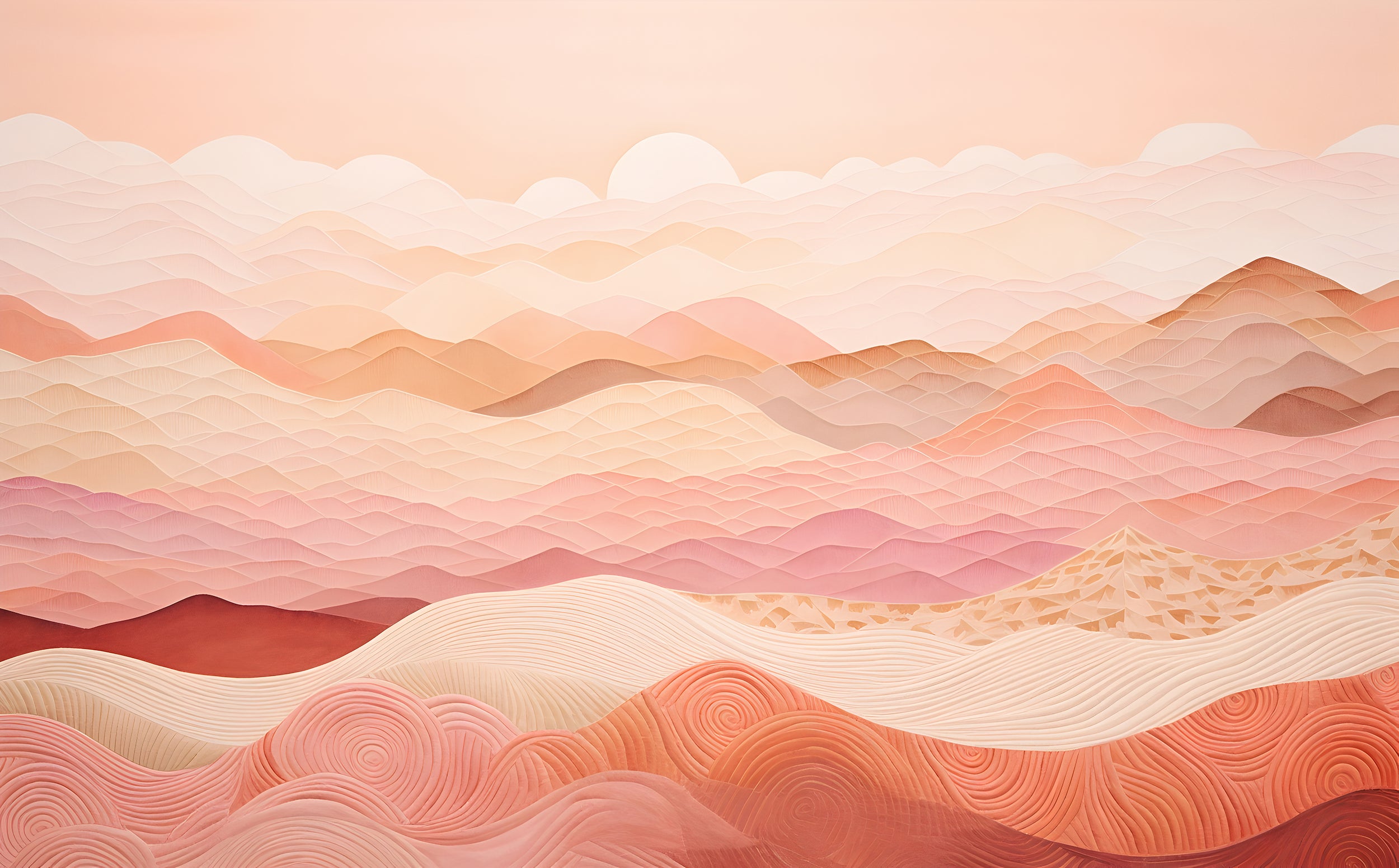 Linear and Abstract Nature Mural