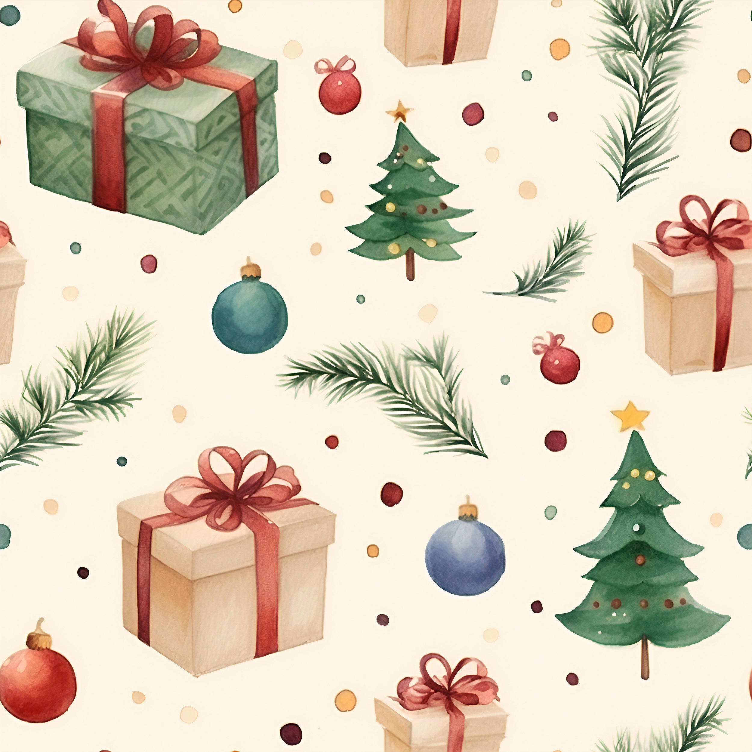 Vintage Christmas Wall Decal