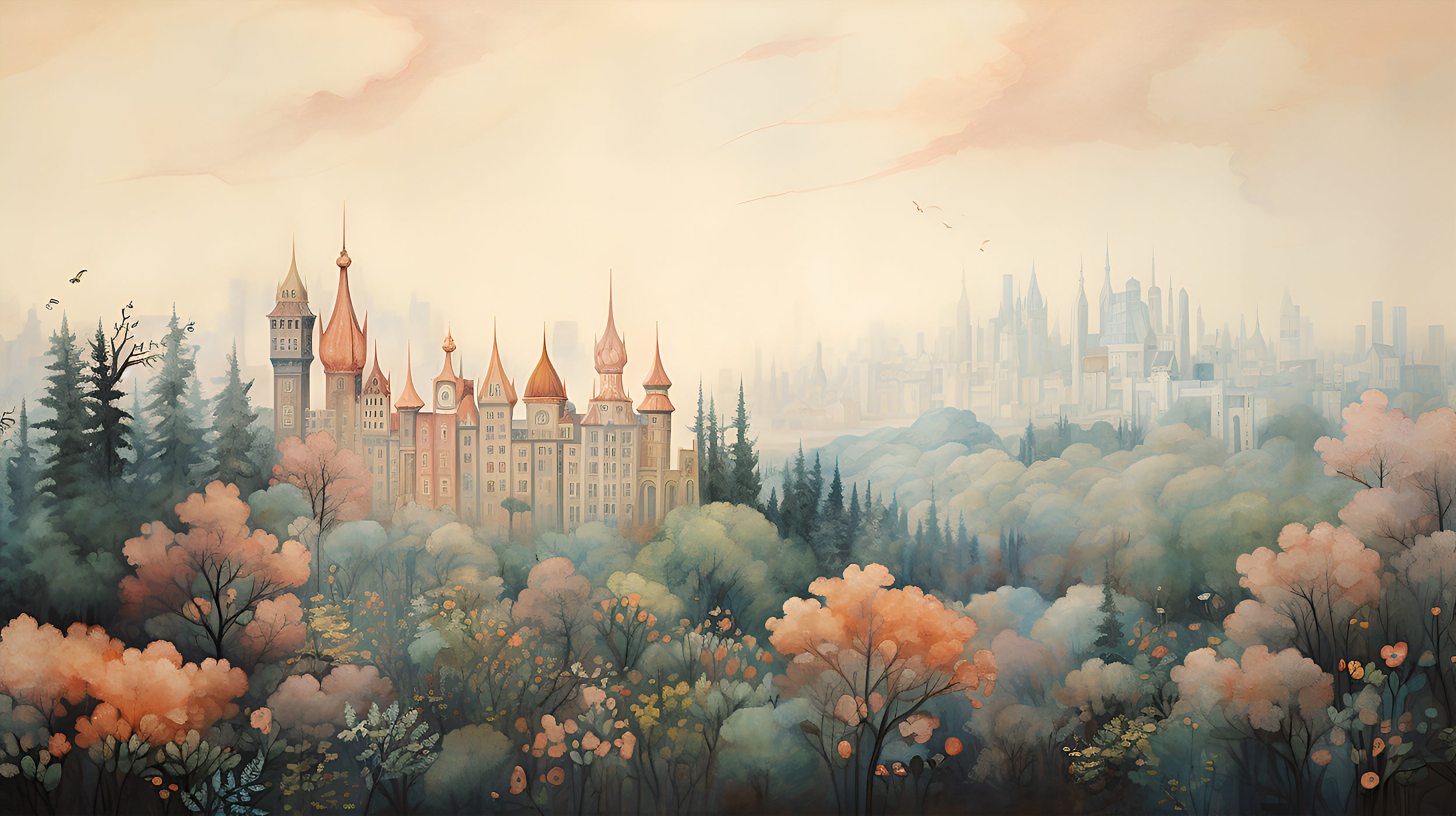 Classic Nursery Nature Mural Decor