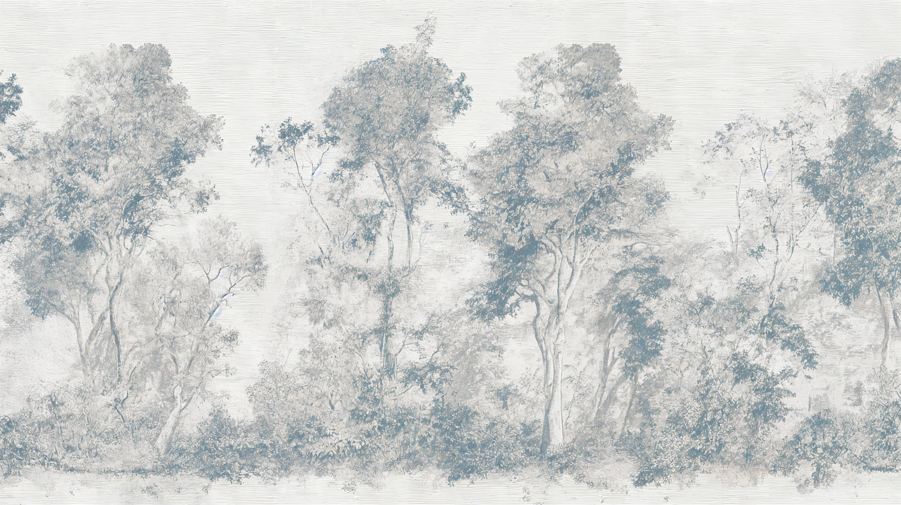 Washed out trees wall decor
Moody grey forest peel and stick mural