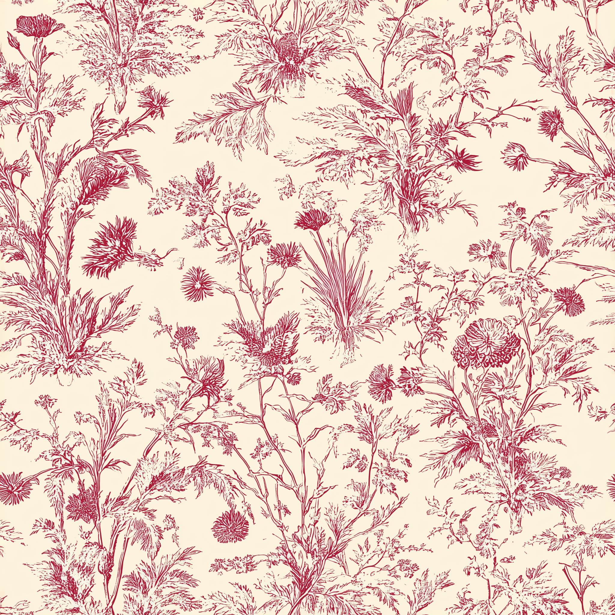 vintage floral wallpaper red white
traditional toile pattern wallpaper