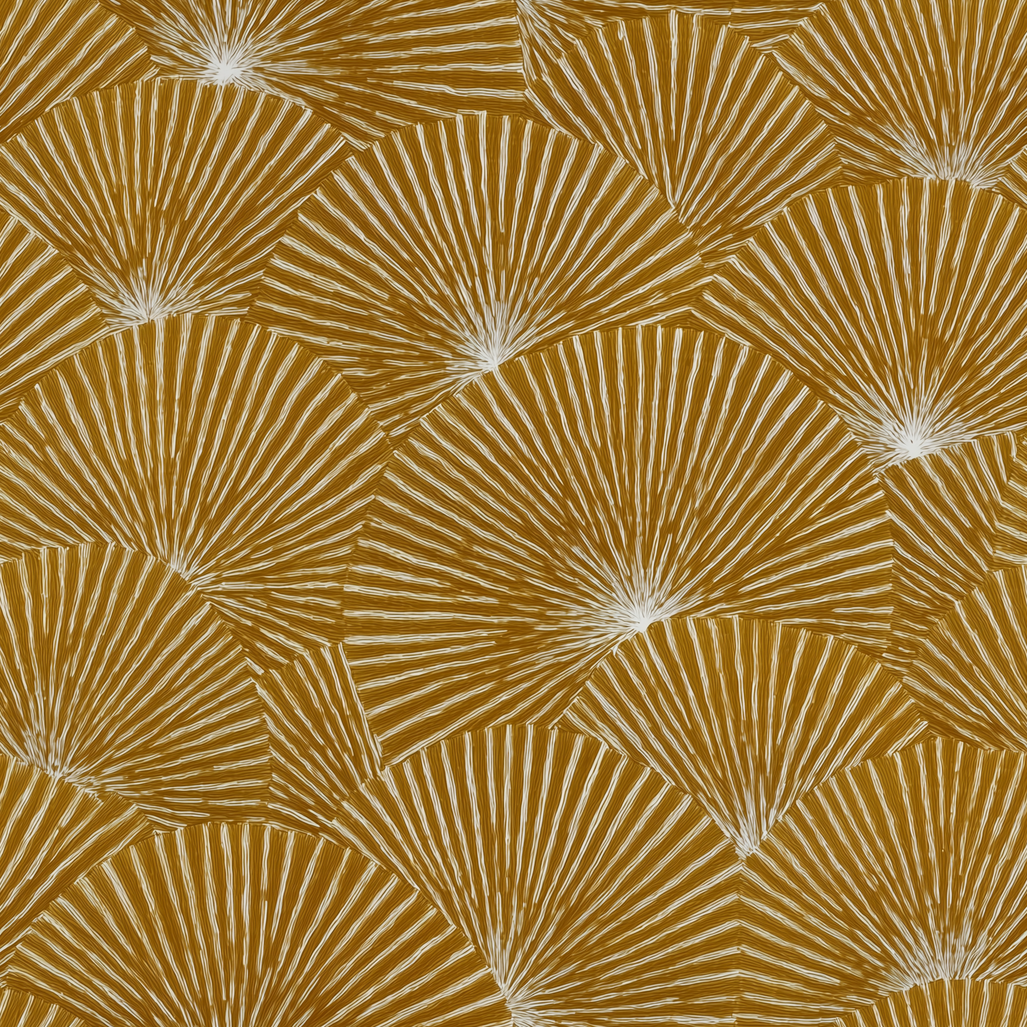Art Deco inspired gold wallpaper design
Metallic gold line art wallpaper pattern
