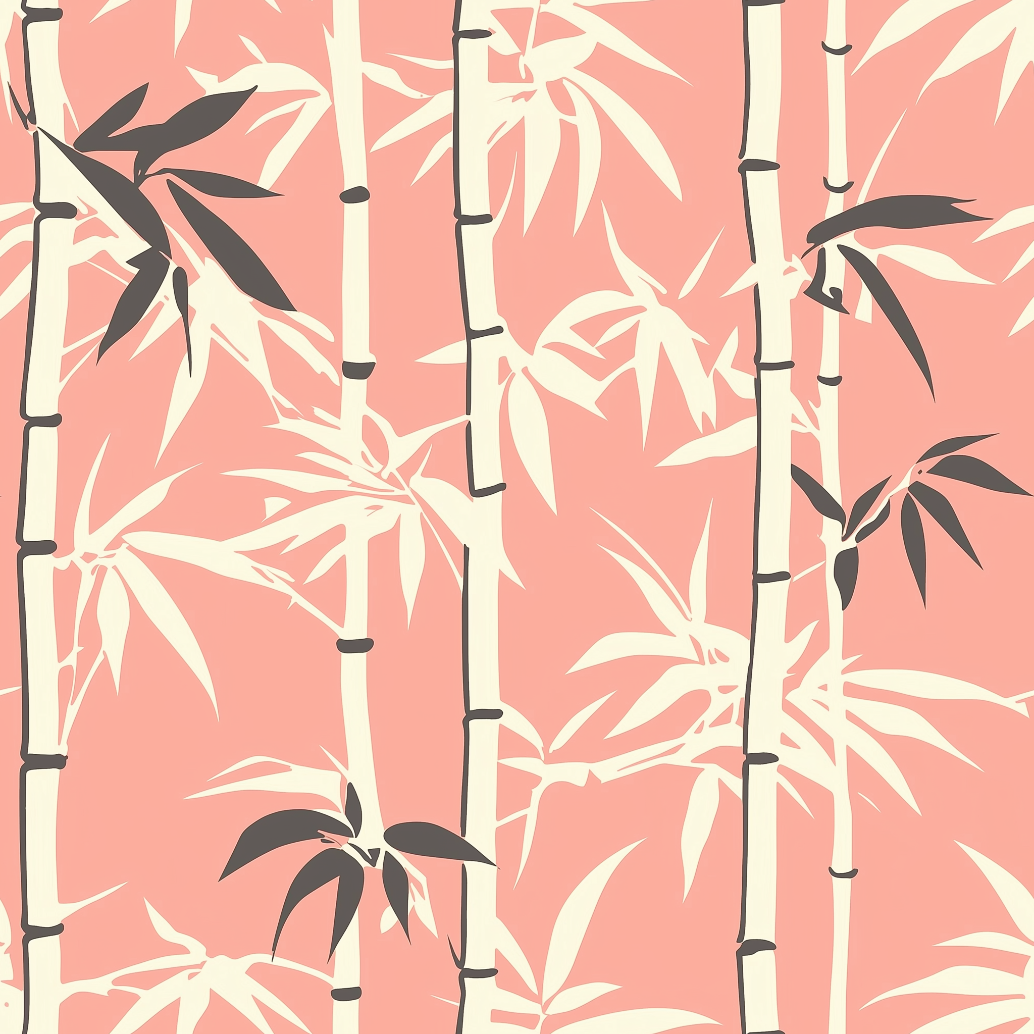 Retro bamboo design for living rooms.
Elegant peel-and-stick bamboo wallpaper.