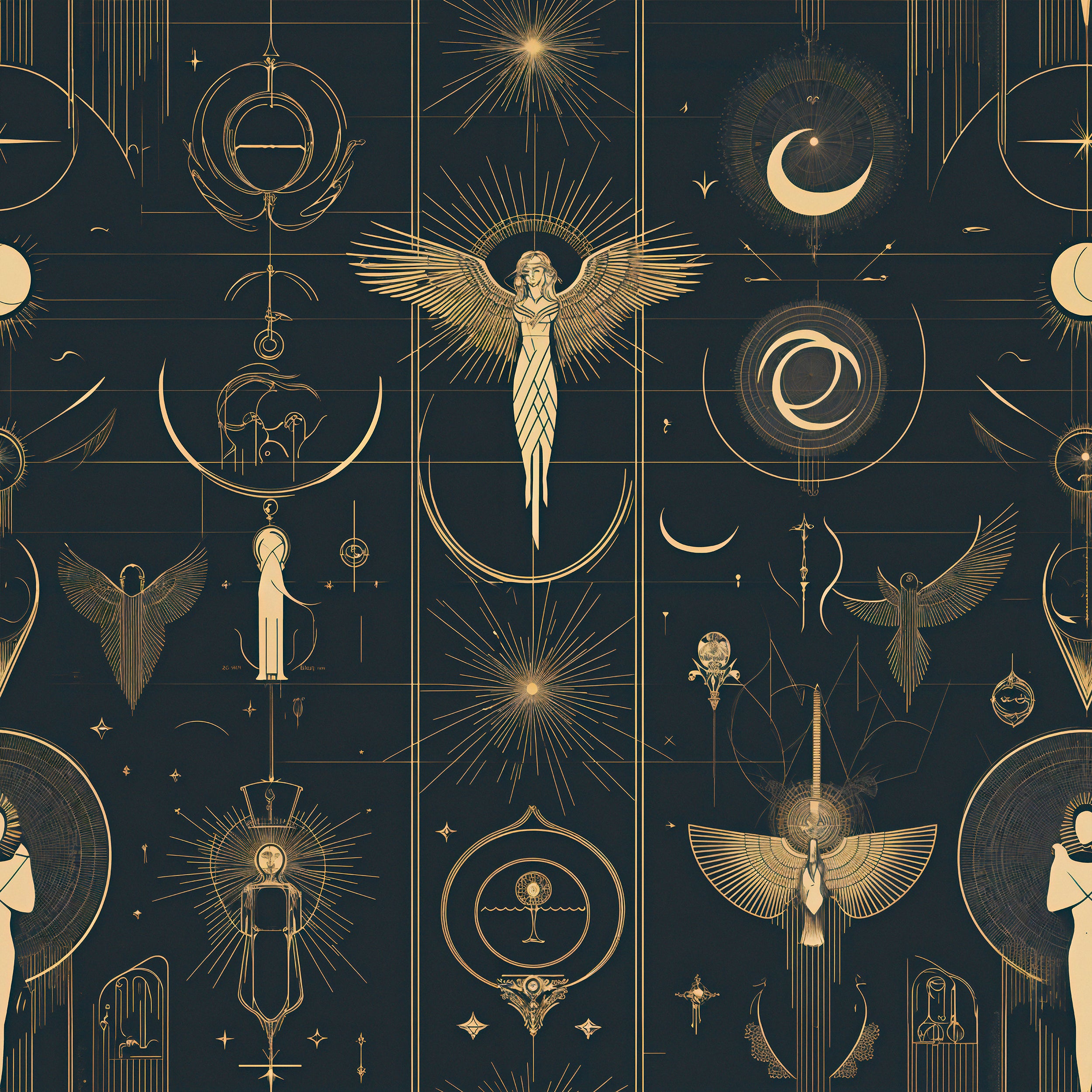 Cosmic peel-and-stick astrology wallpaper.
Star sign celestial wall decor.