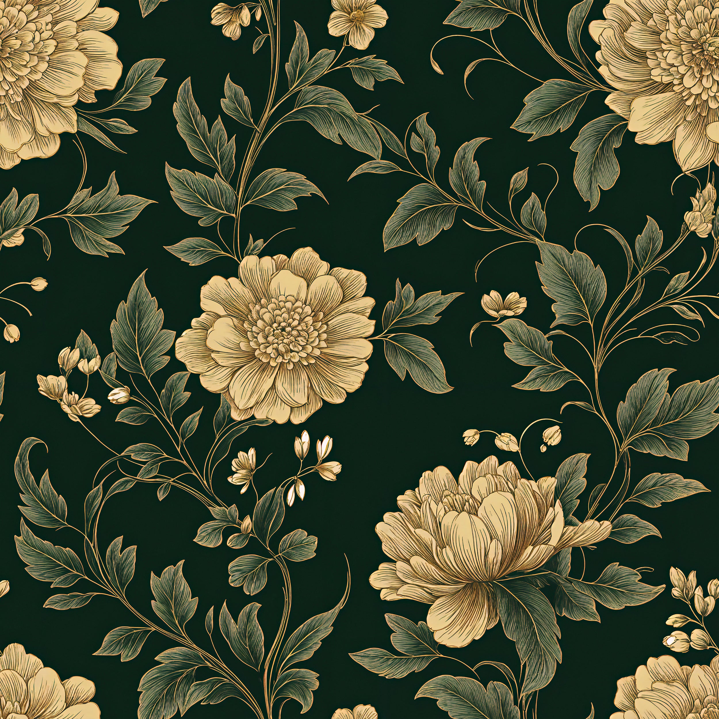 Elegant botanical peel-and-stick wallpaper.
Classic peony floral wallpaper for rooms.