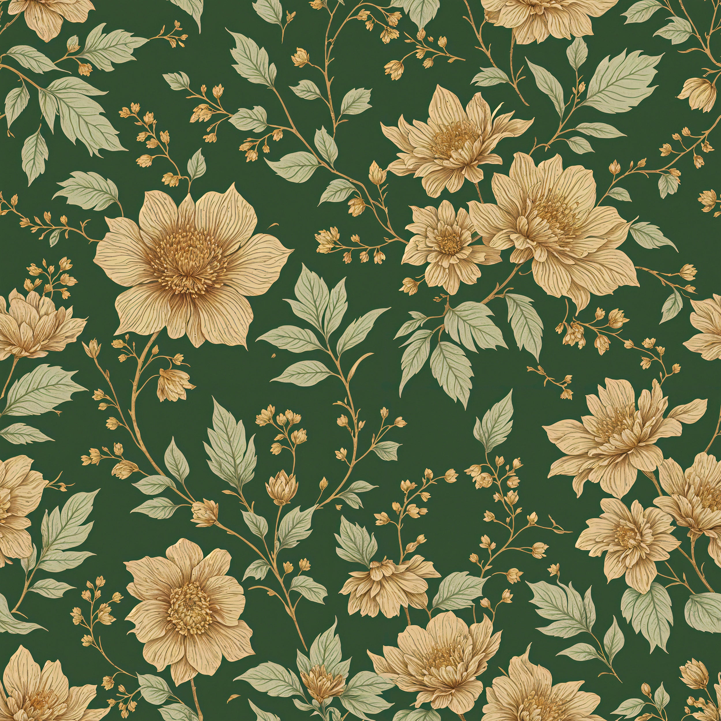 Timeless floral peel-and-stick wallpaper.
Elegant floral design with peonies.