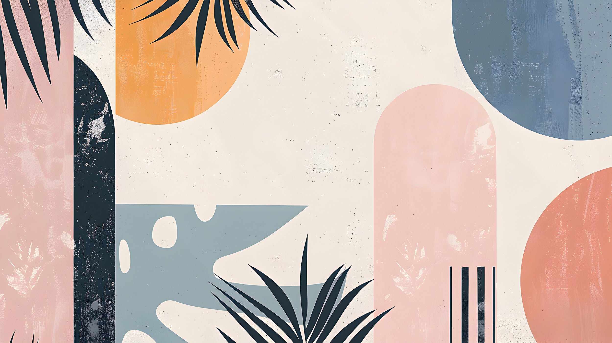Easy-to-Install Peel and Stick Geometric Mural