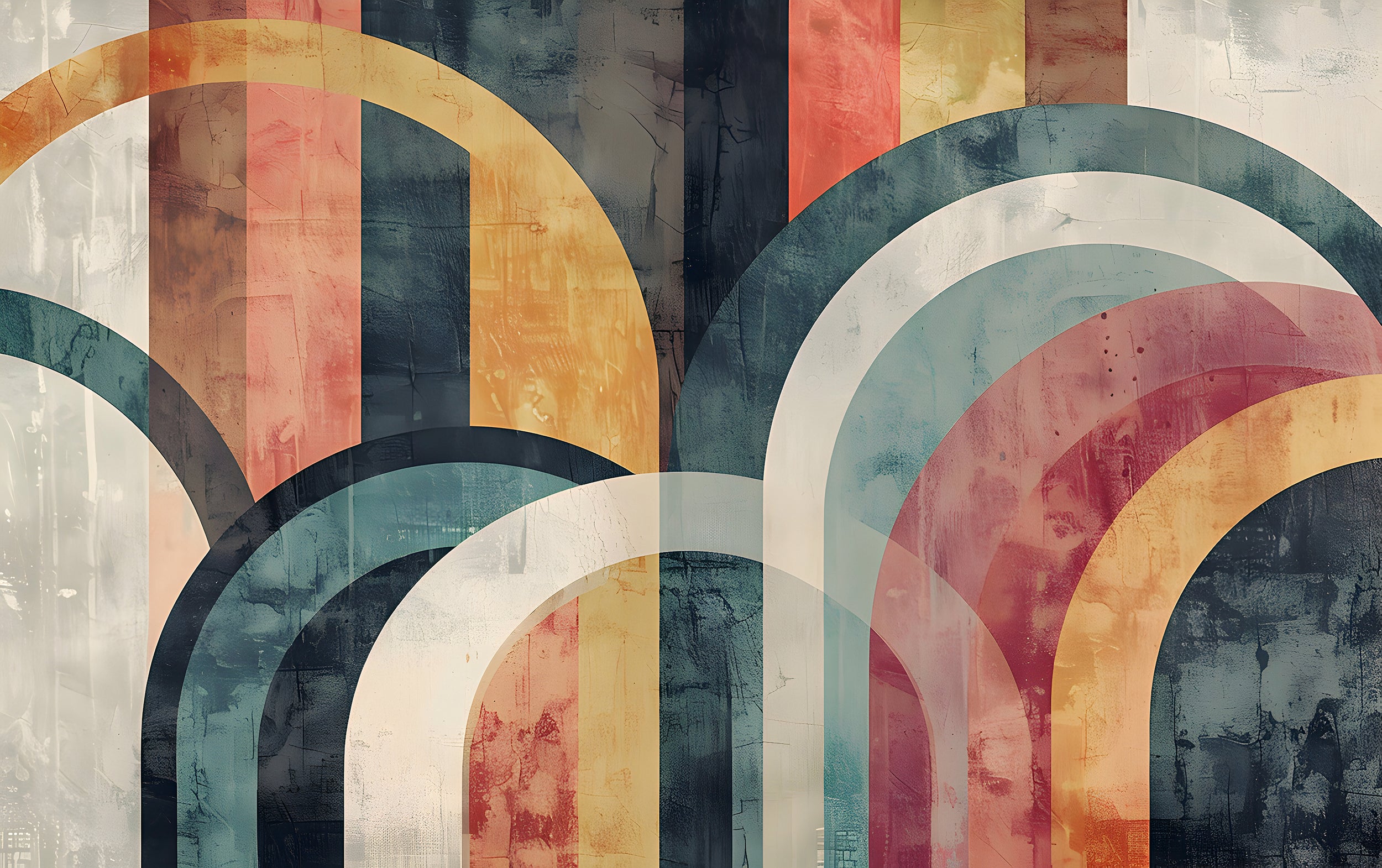 Peel and stick geometric wallpaper Modern boho accent wall mural