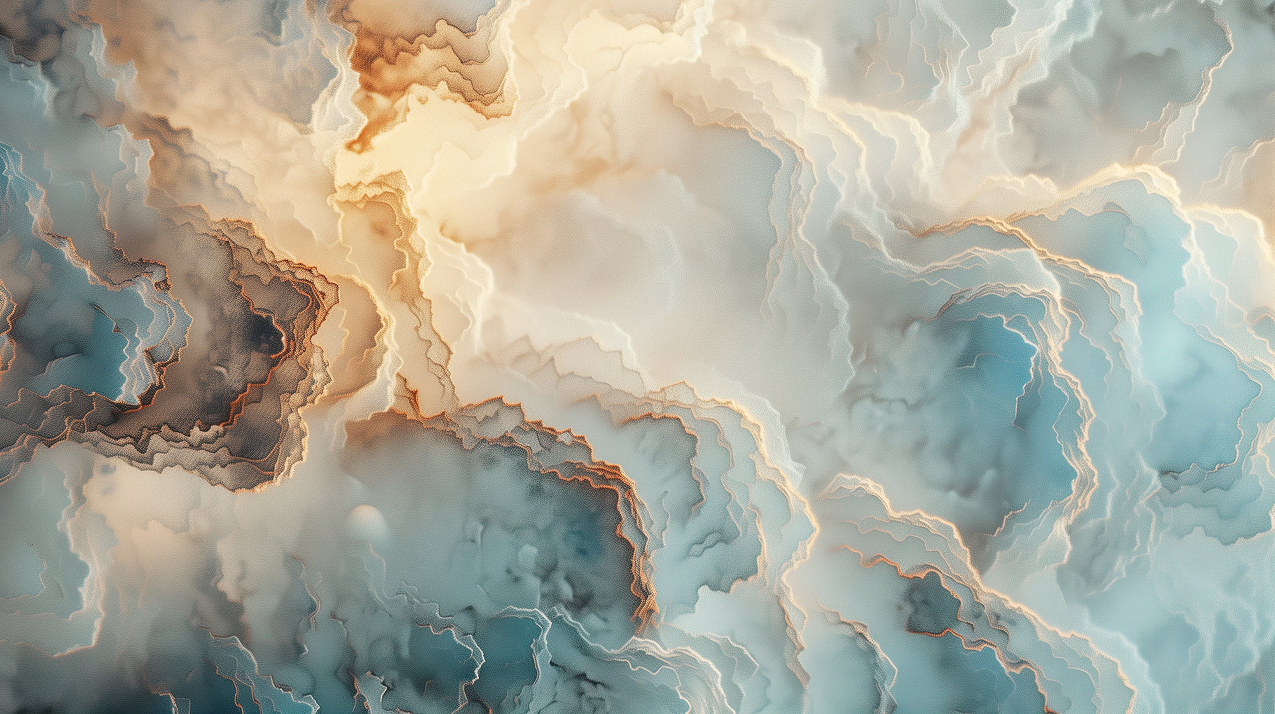 Abstract sky blue accent wall mural Peel and stick marble mural