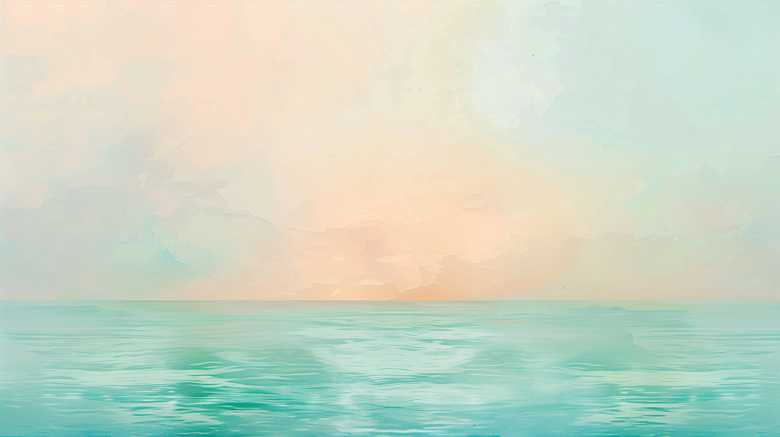 Peel and stick pastel colors ocean wallpaper Blue and pink ocean accent wall decor