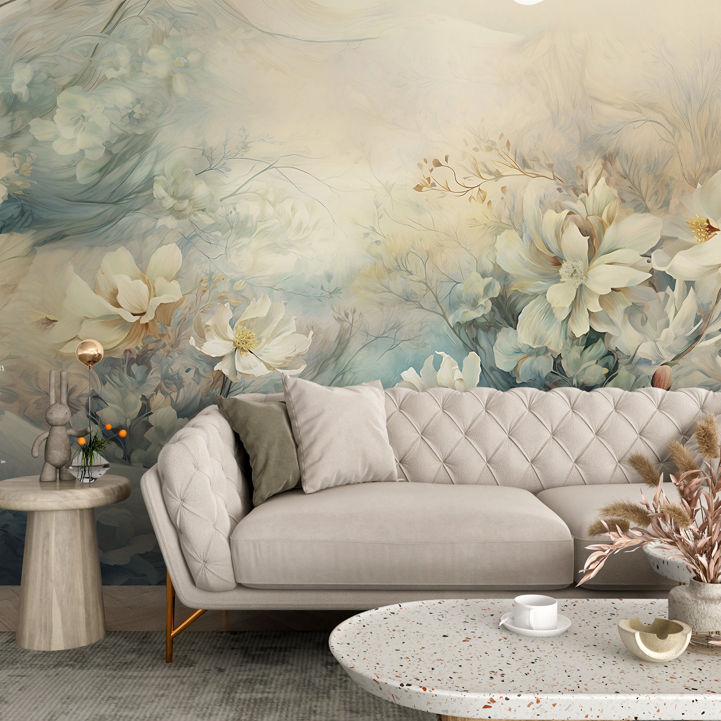 Vintage Floral Peel and Stick Mural