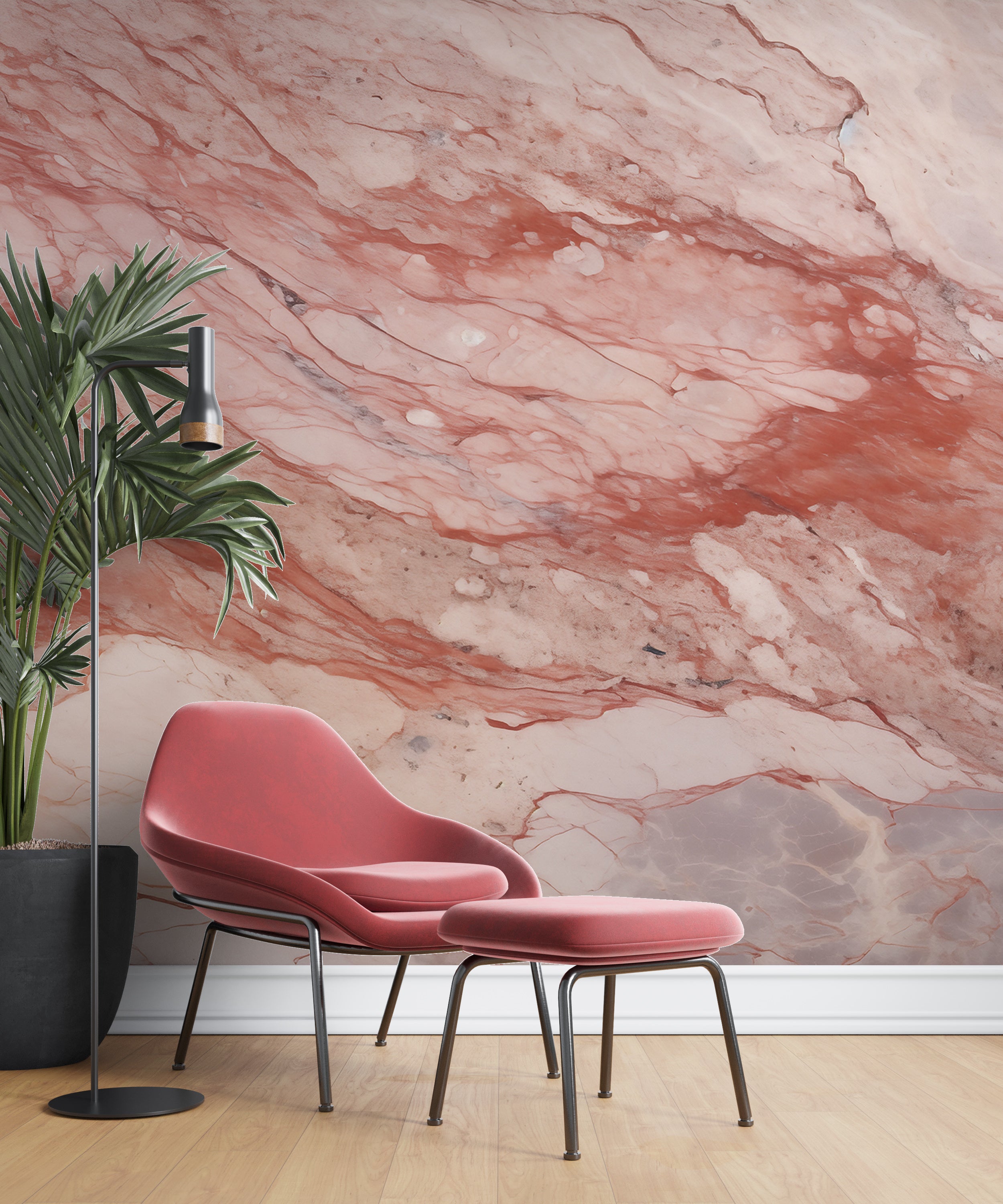 Red Marble Texture Wallpaper