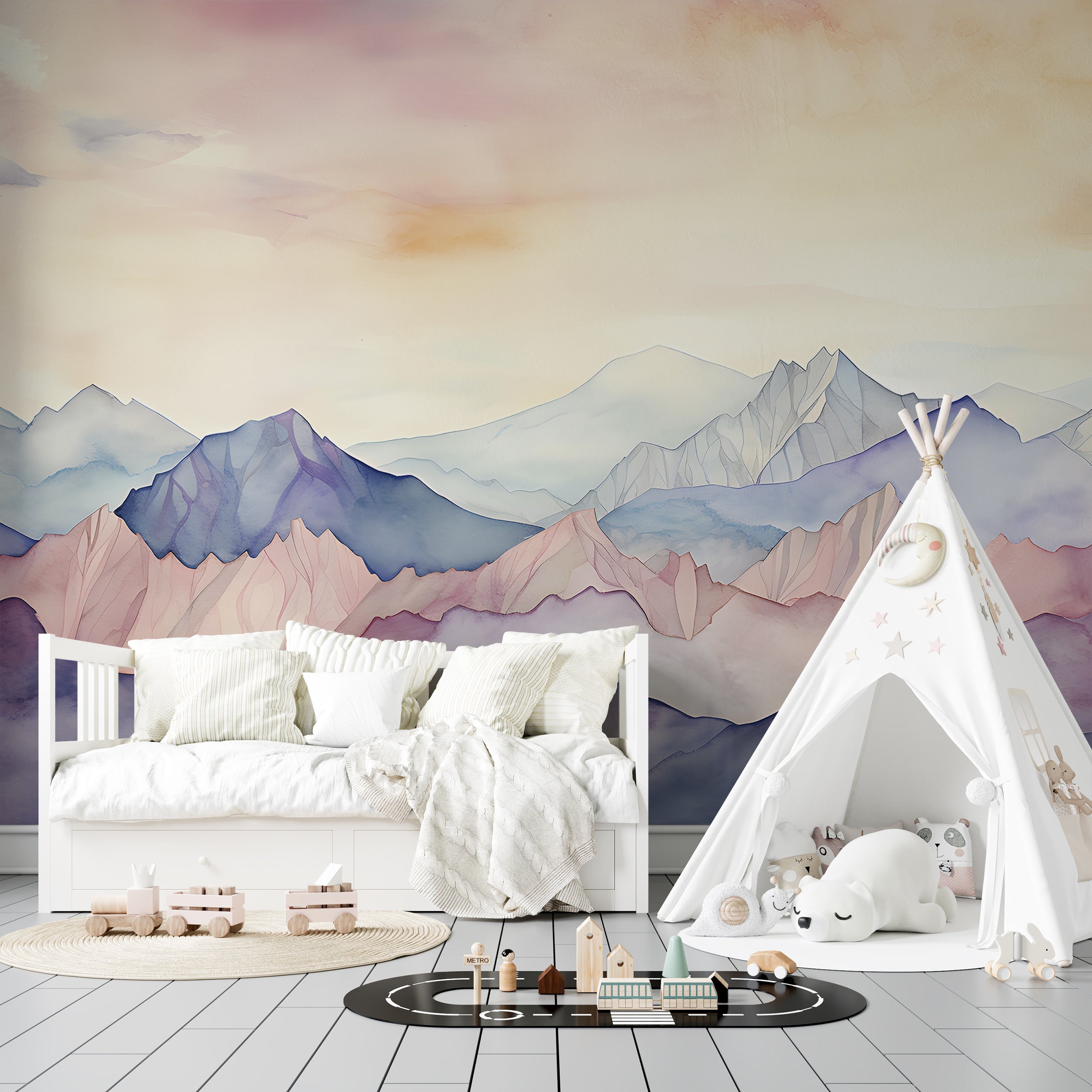 Peel and Stick Soft Wallpaper for Kids' Room