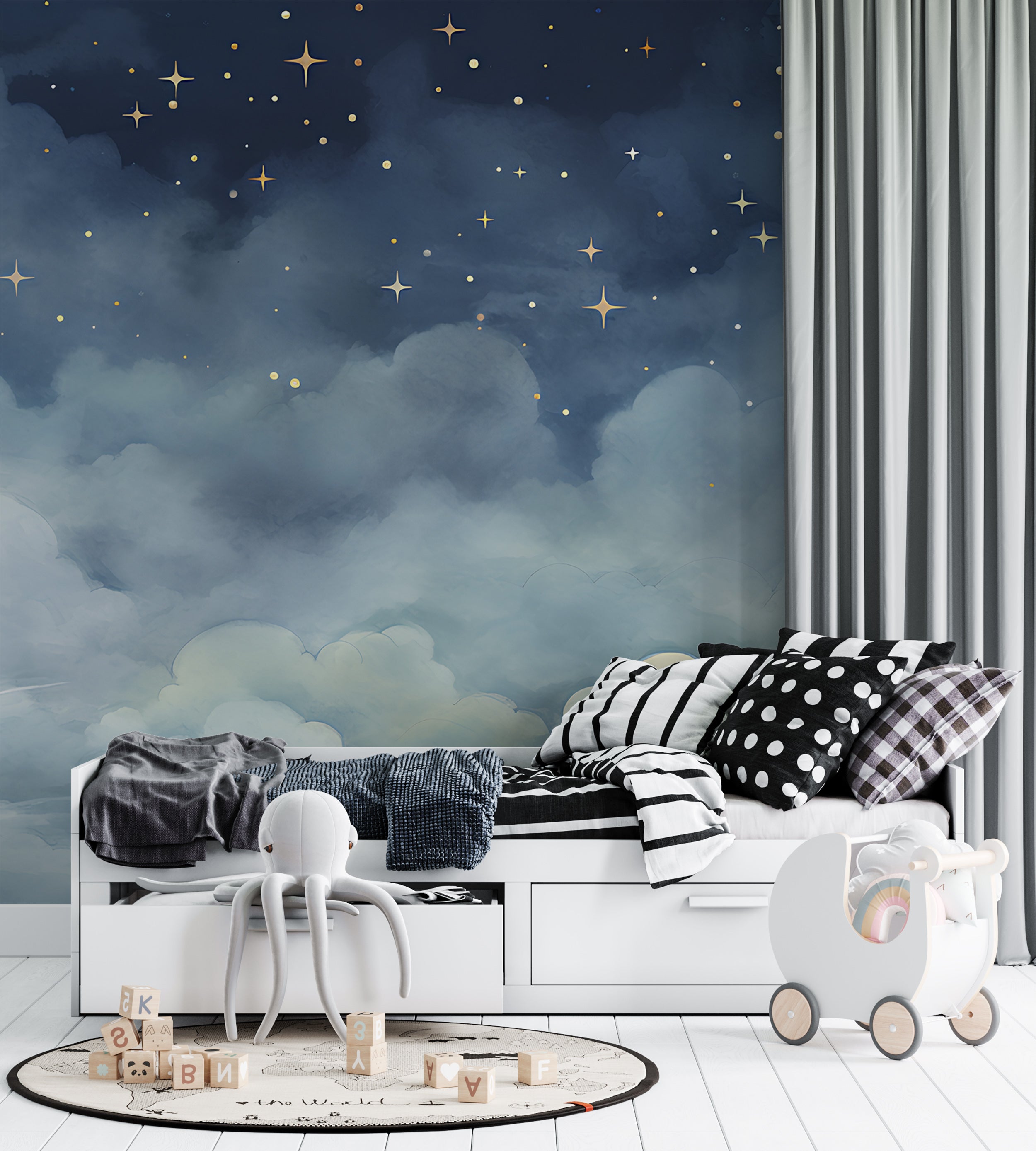 Imaginative Night Sky Peel and Stick Wallpaper