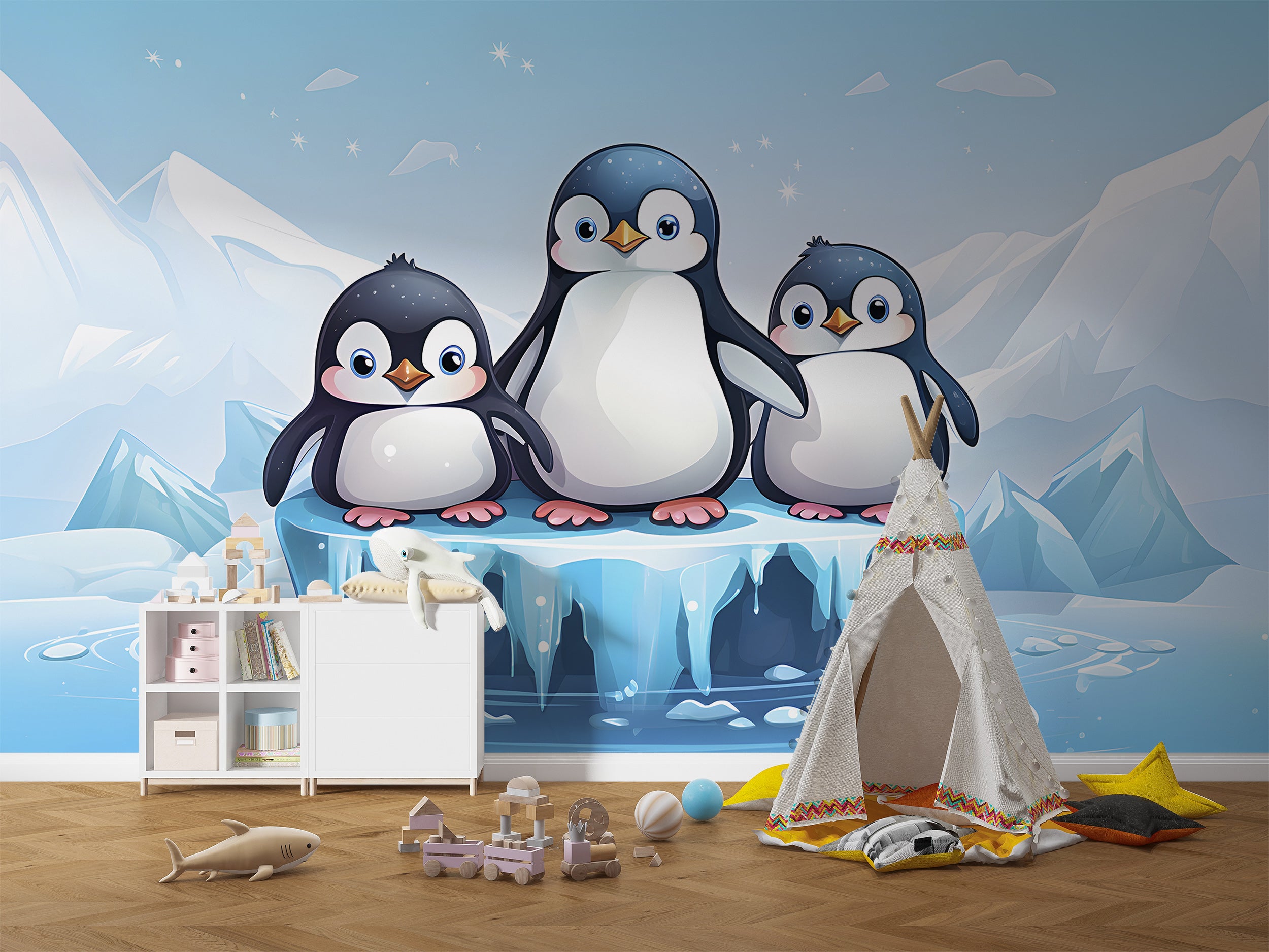 Charming Penguins Wall Art