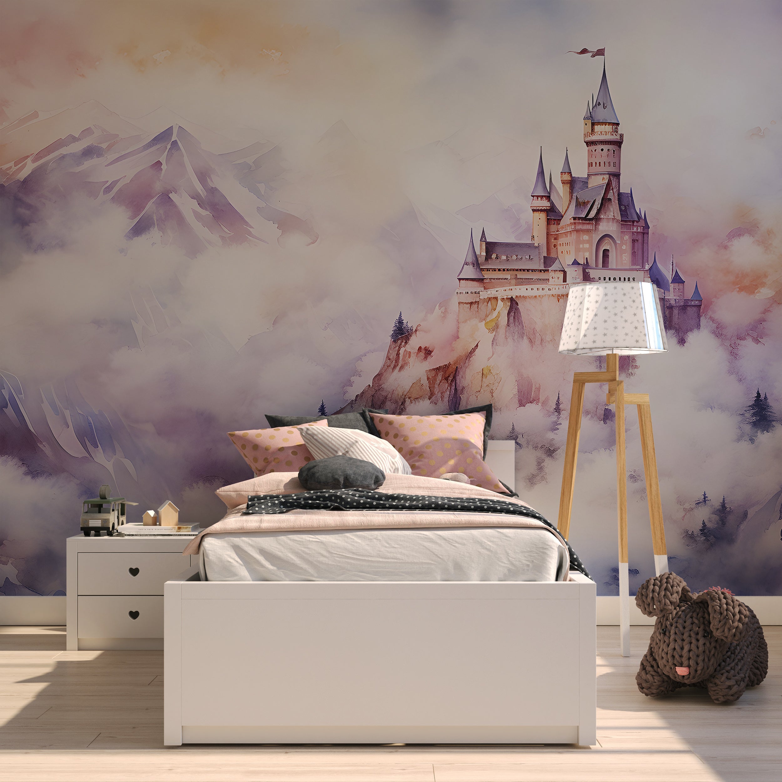 Whimsical Palace Mural Covering