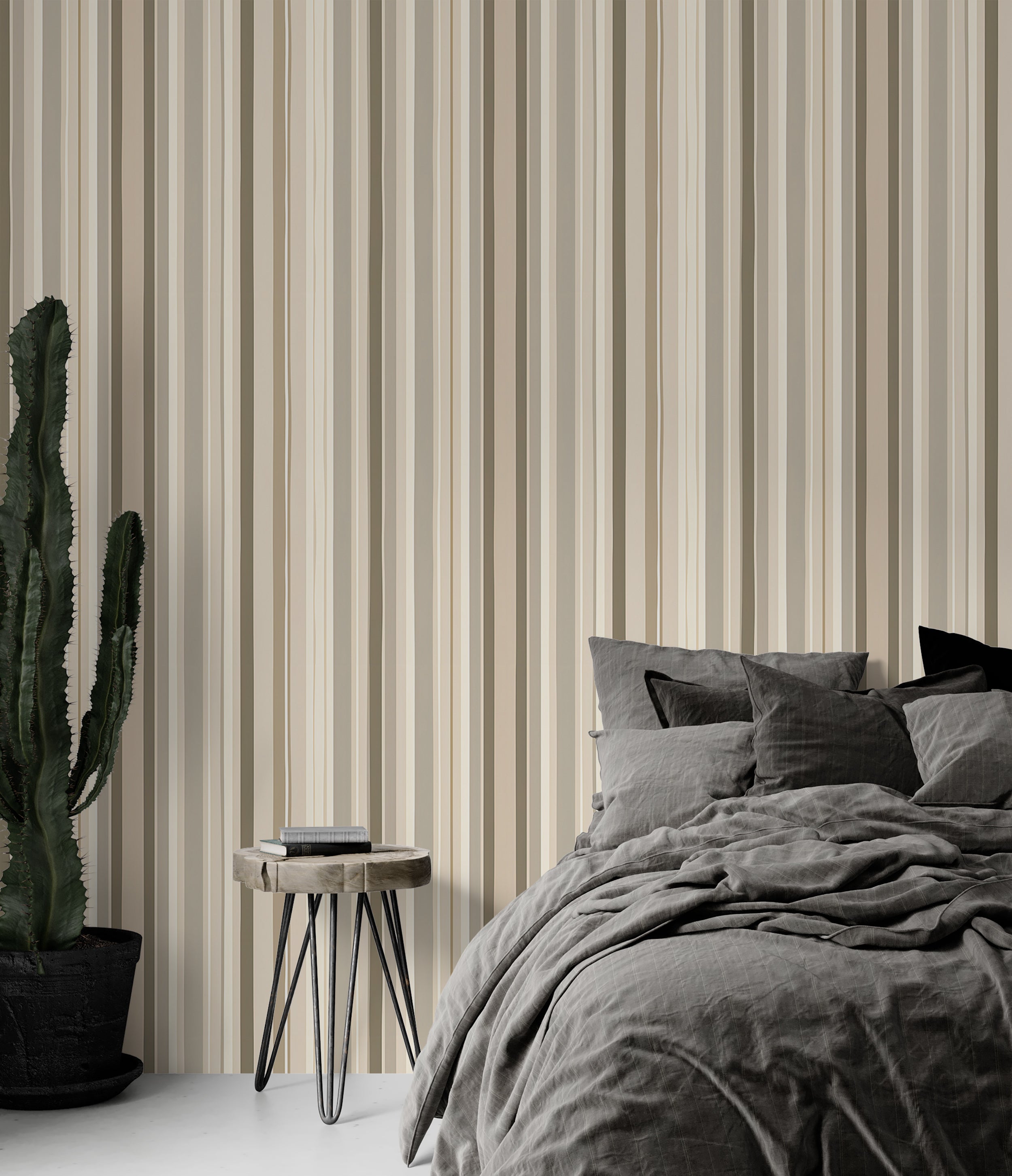 Neutral Tone Geometric Wallpaper
