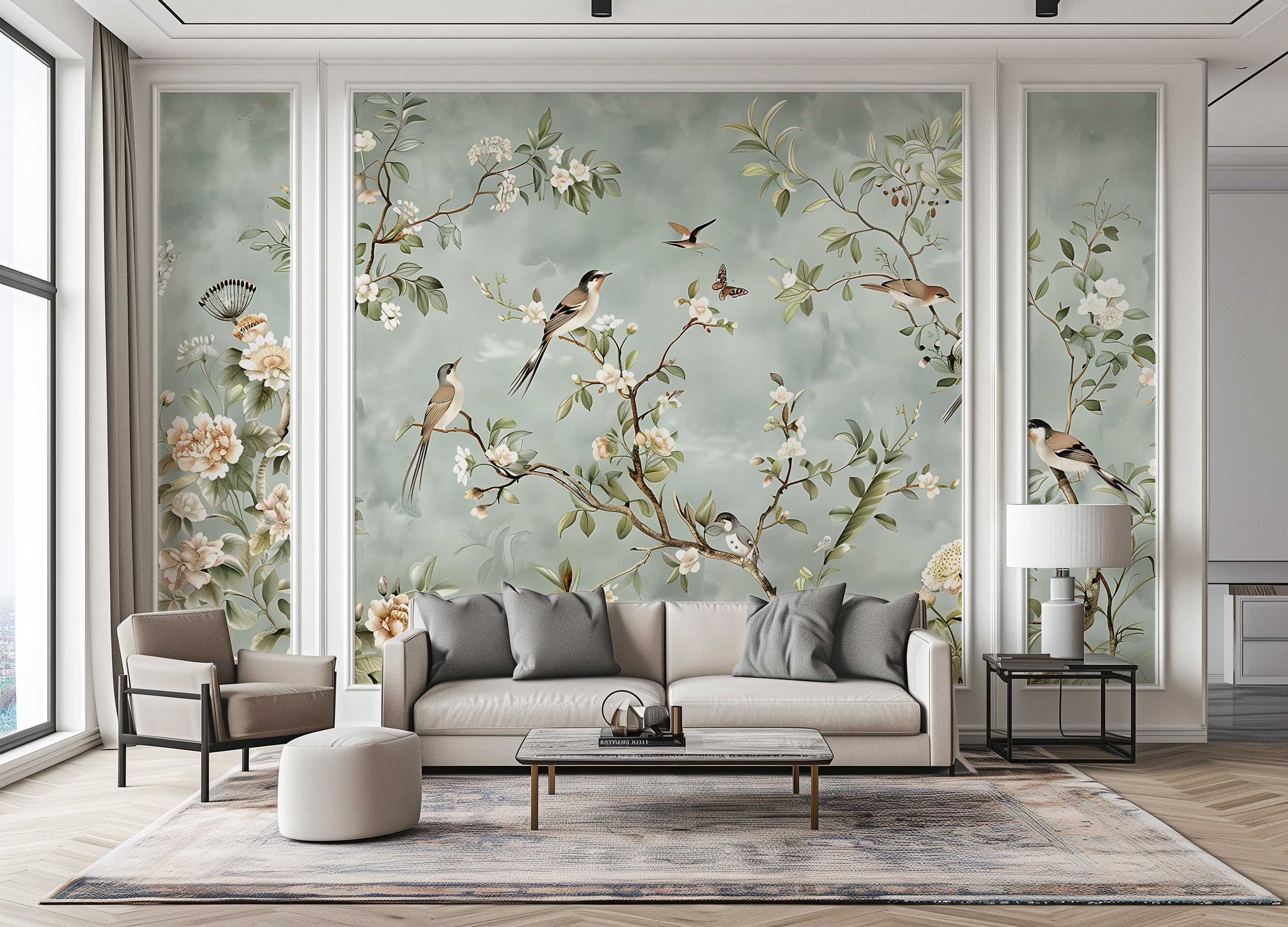 Soft Chinoiserie wallpaper