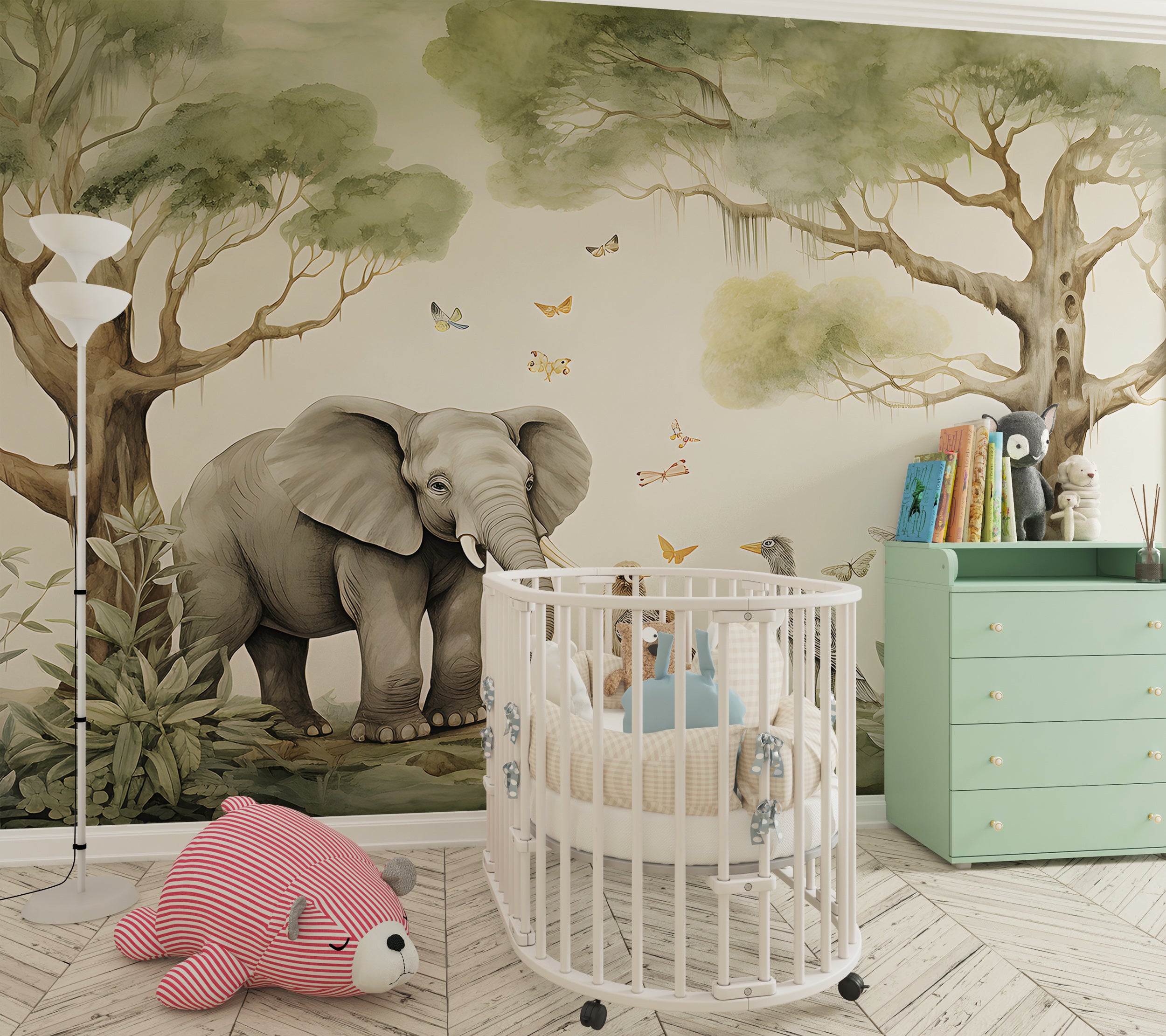 Adventurous Kids' Room Safari Mural