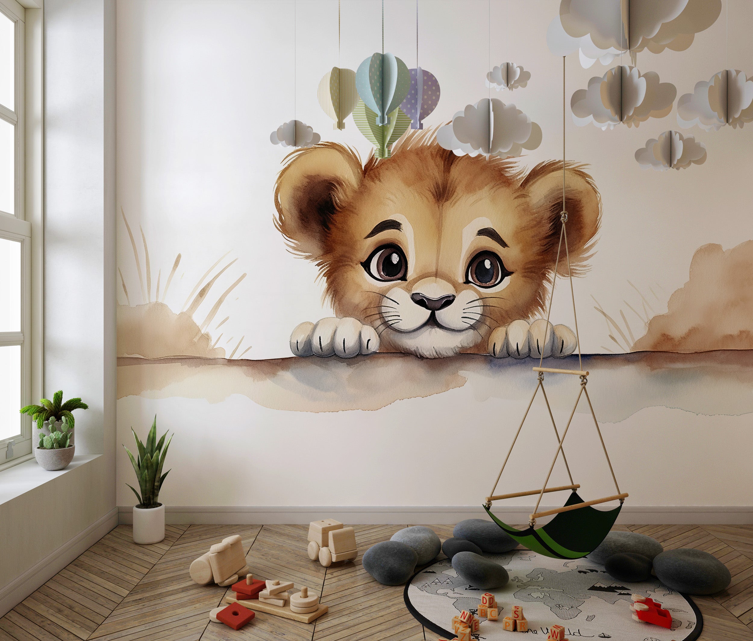 Animal-Themed Peel and Stick Wall Art for Children