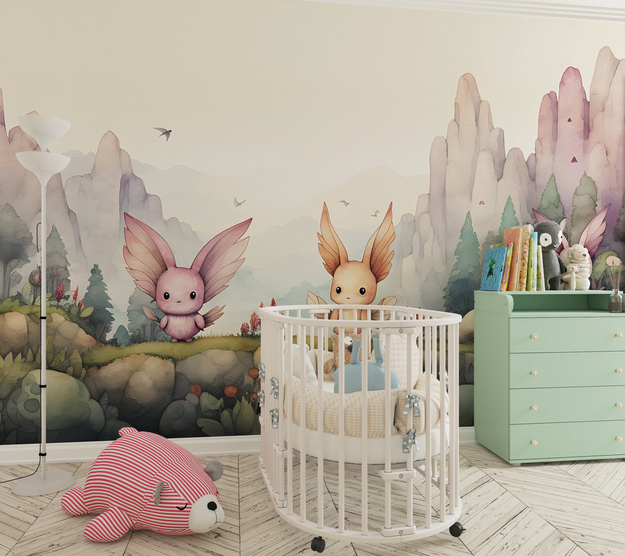 Adorable Nursery Cartoon Animals Theme