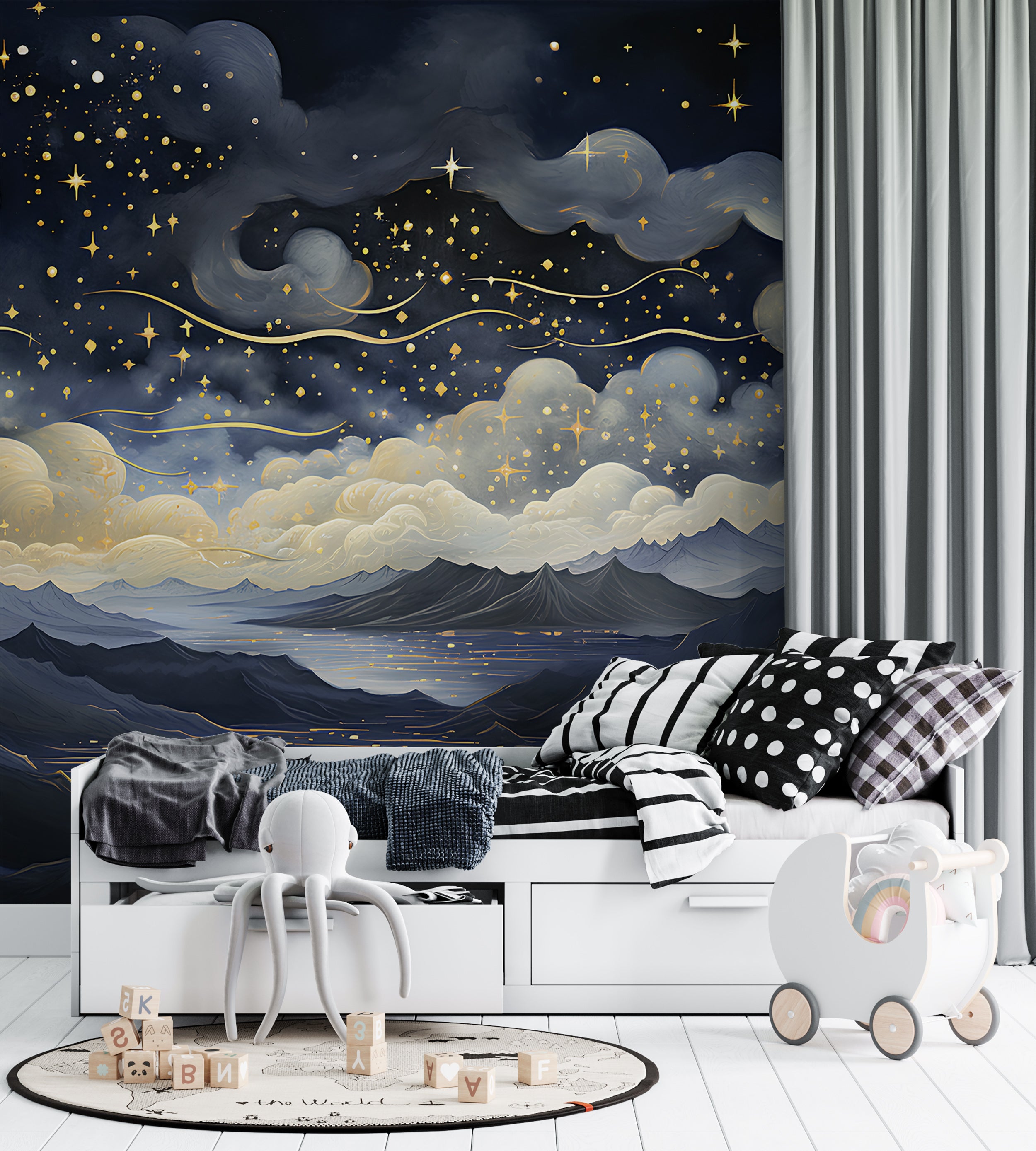 Imaginative Watercolor Landscape Decor