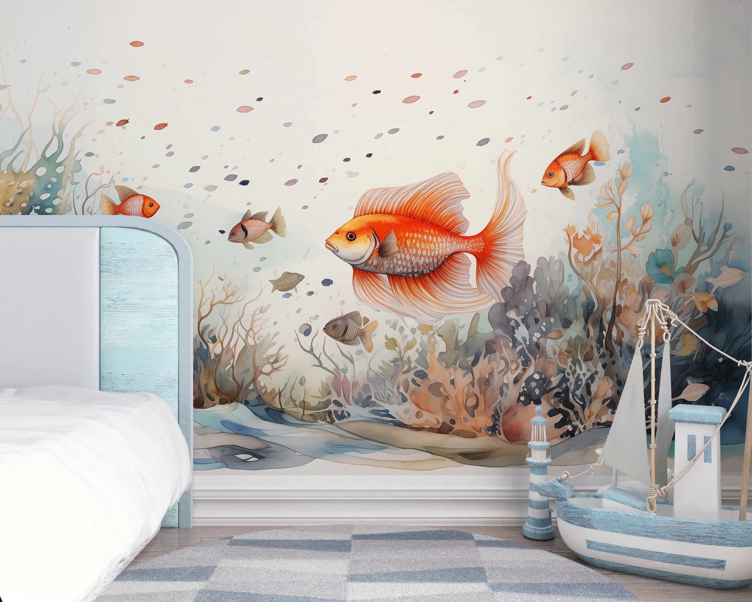 Marine Life Peel and Stick Wall Decor