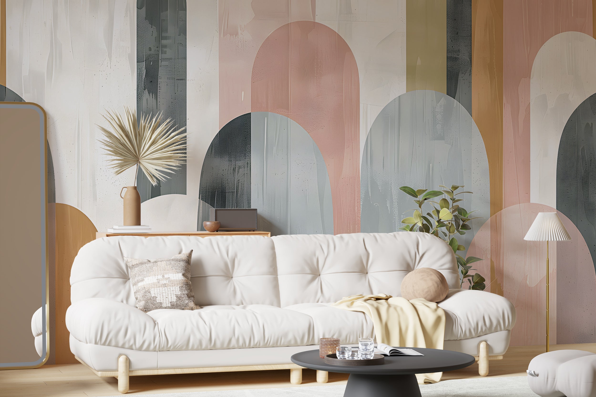 Trendy Peel and Stick Arches Wallpaper