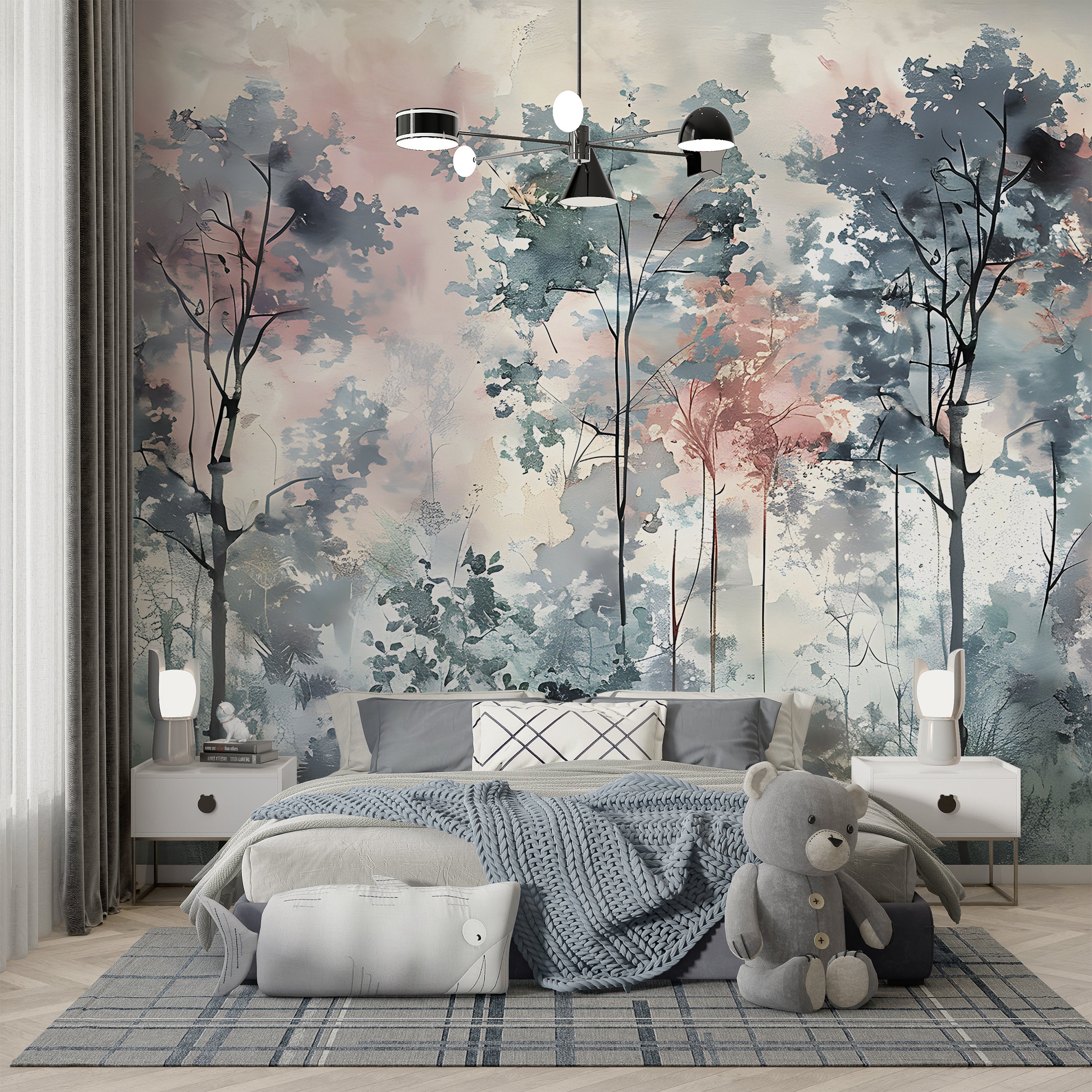 Serene Forest Scene for Walls