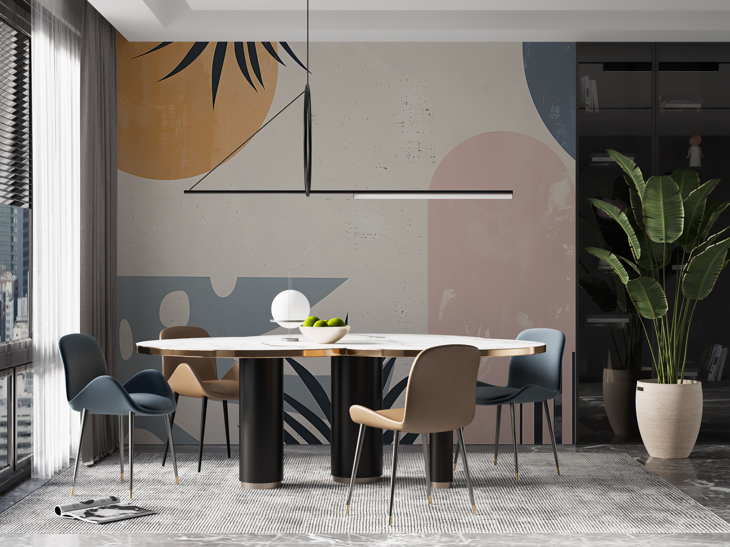 Abstract Shapes Wallpaper for Unique Decor