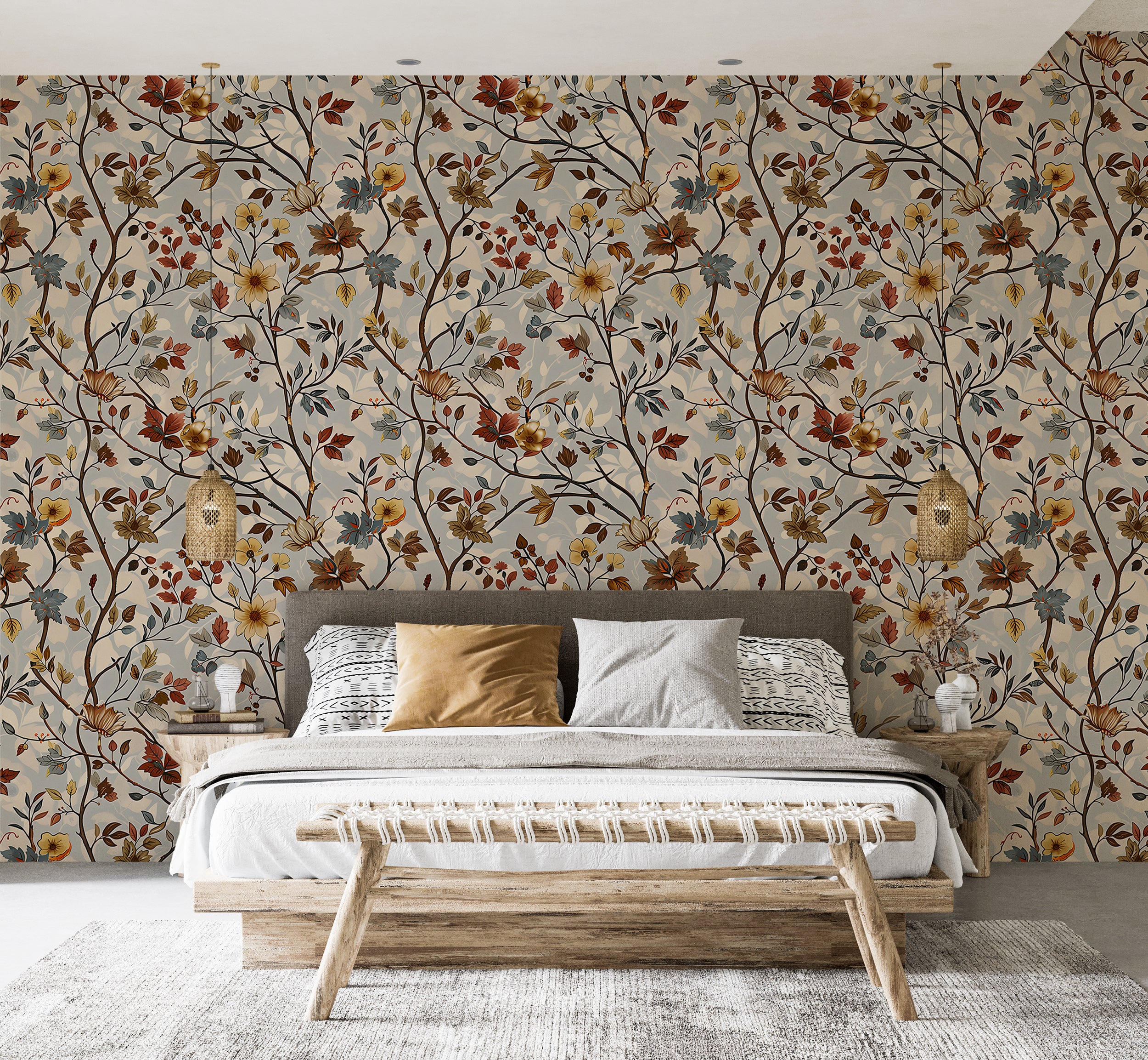 Fall season flowers wallpaper