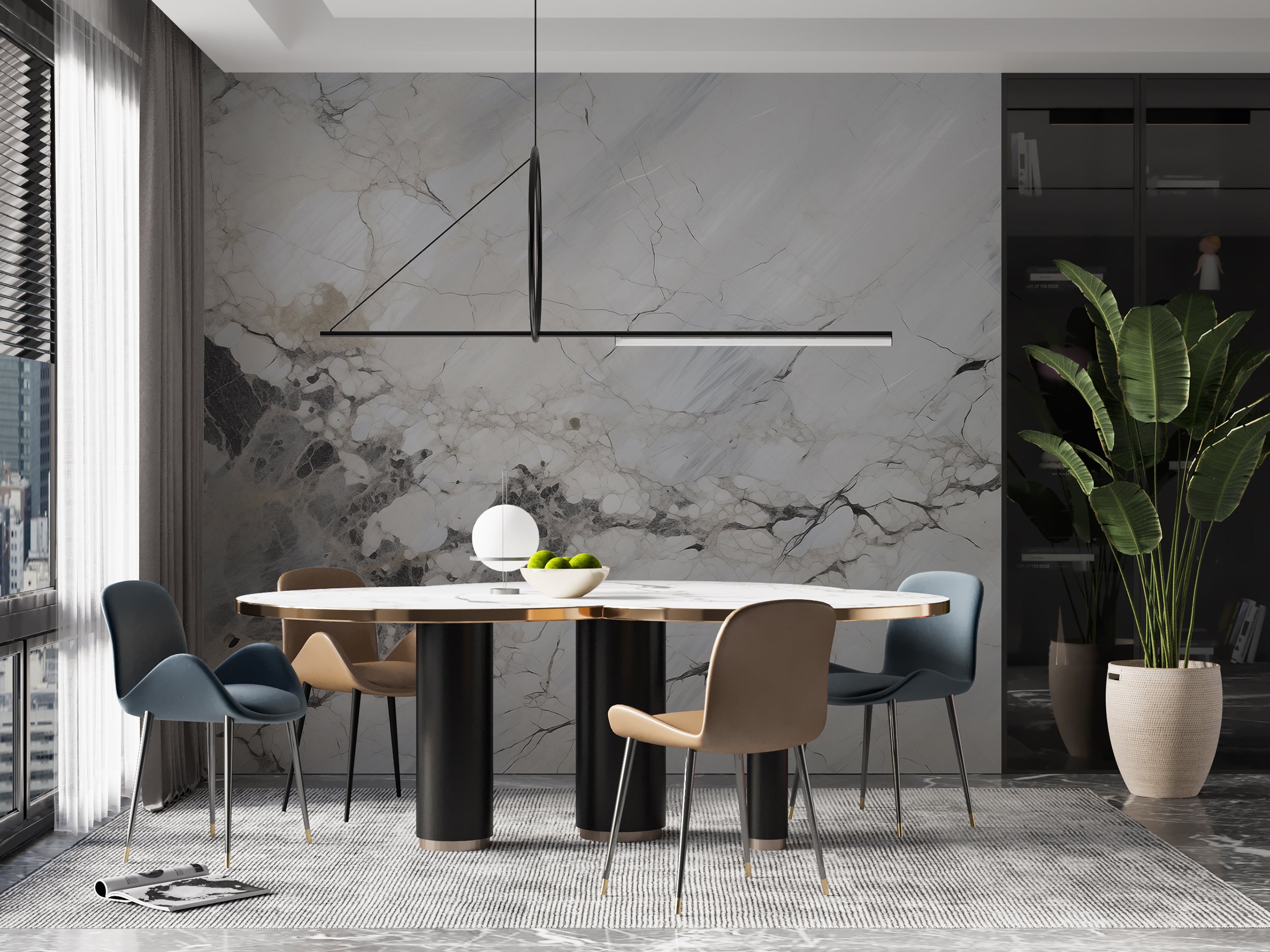 Classic Stone Texture Removable Wallpaper