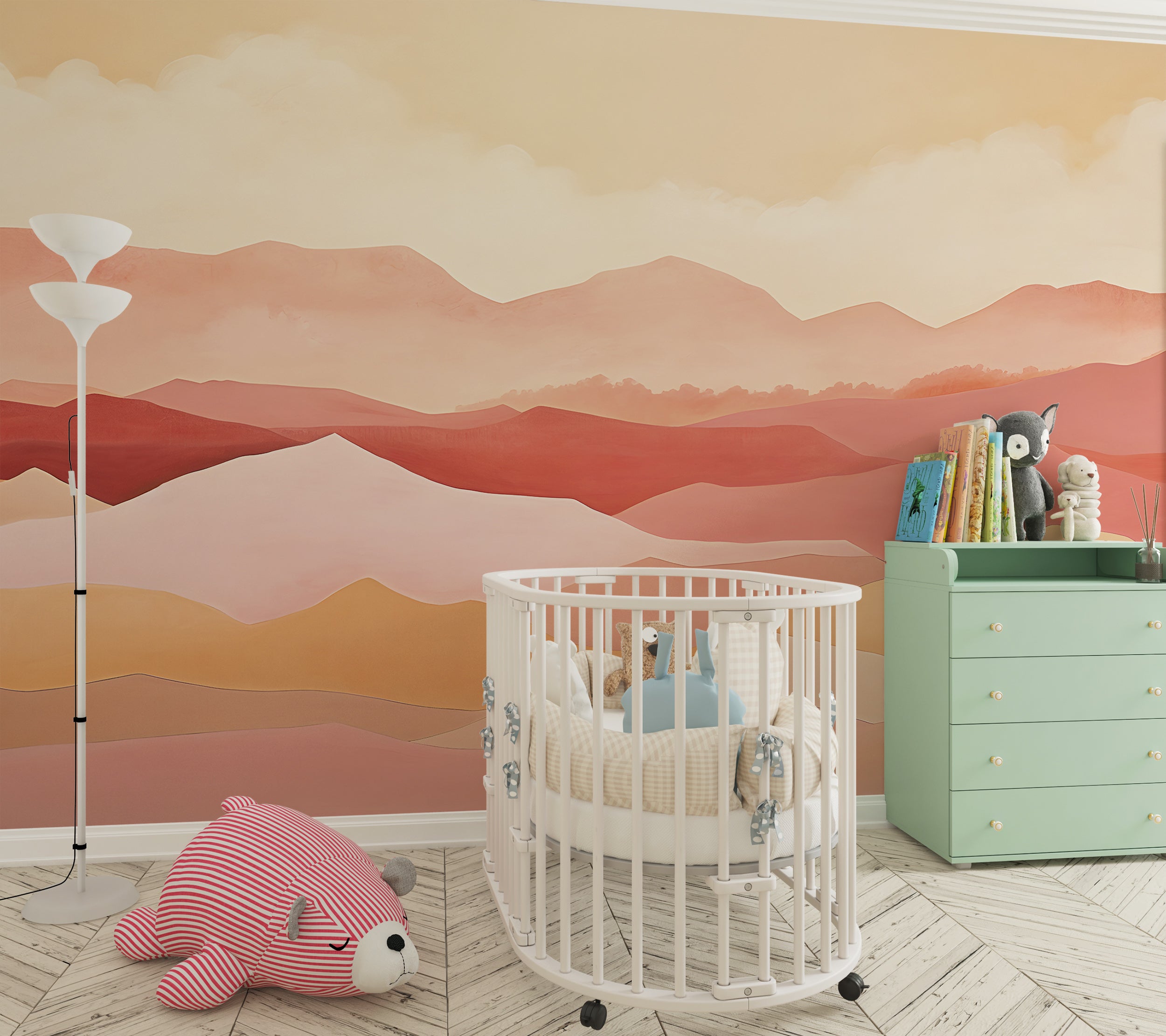 Nature-Inspired Mountain Wall Covering