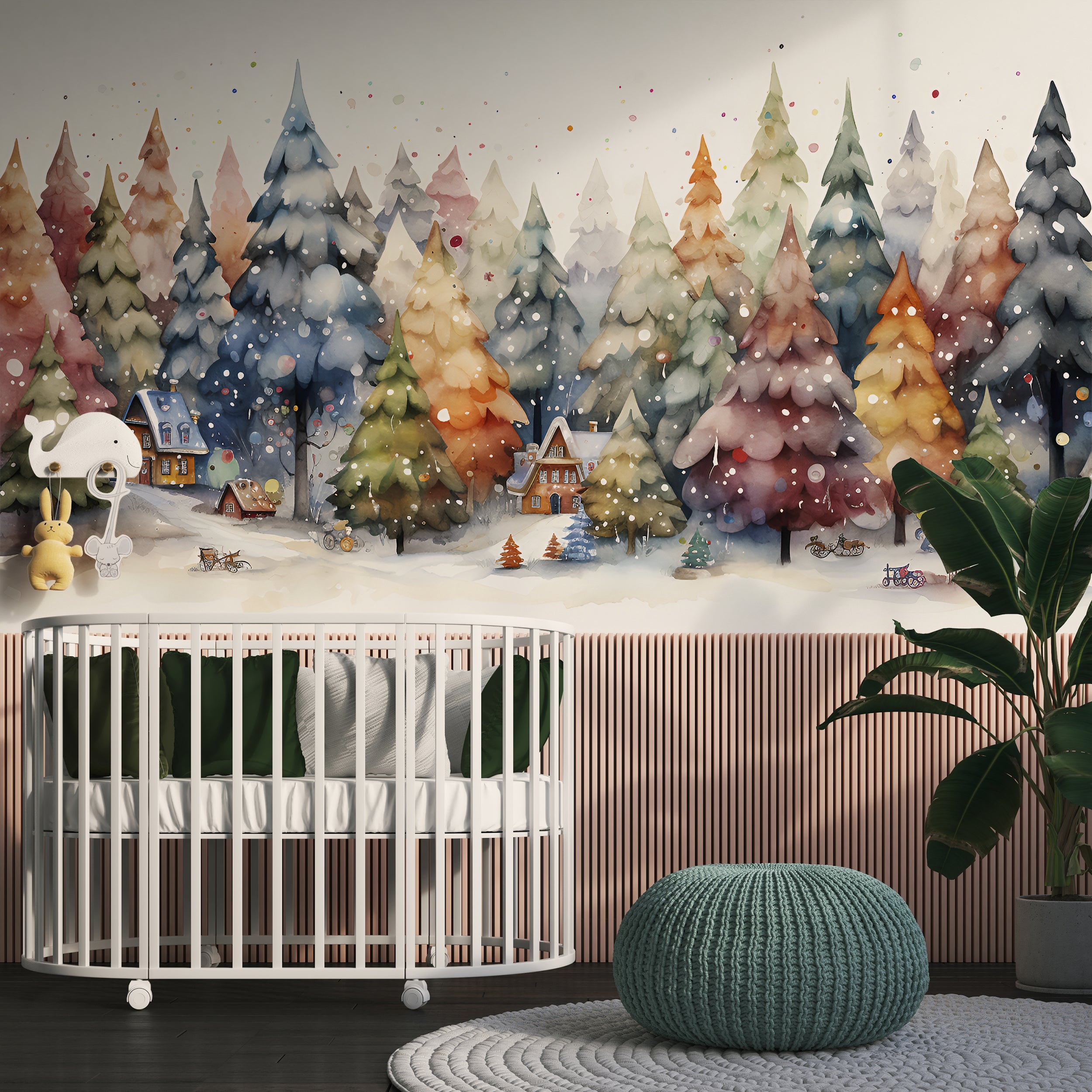 Whimsical Christmas Theme Wall Art