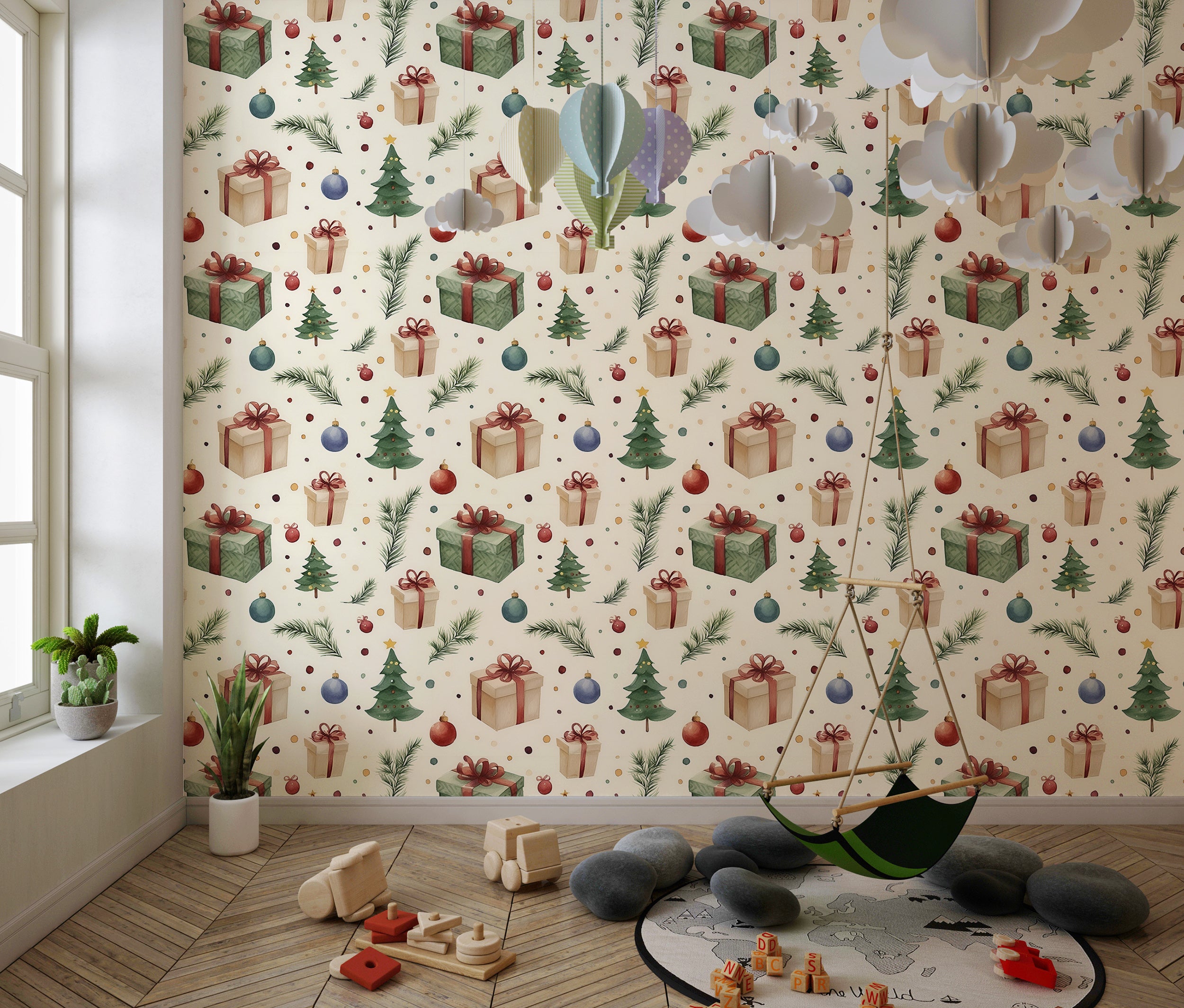 Holiday Spirit in Wall Covering