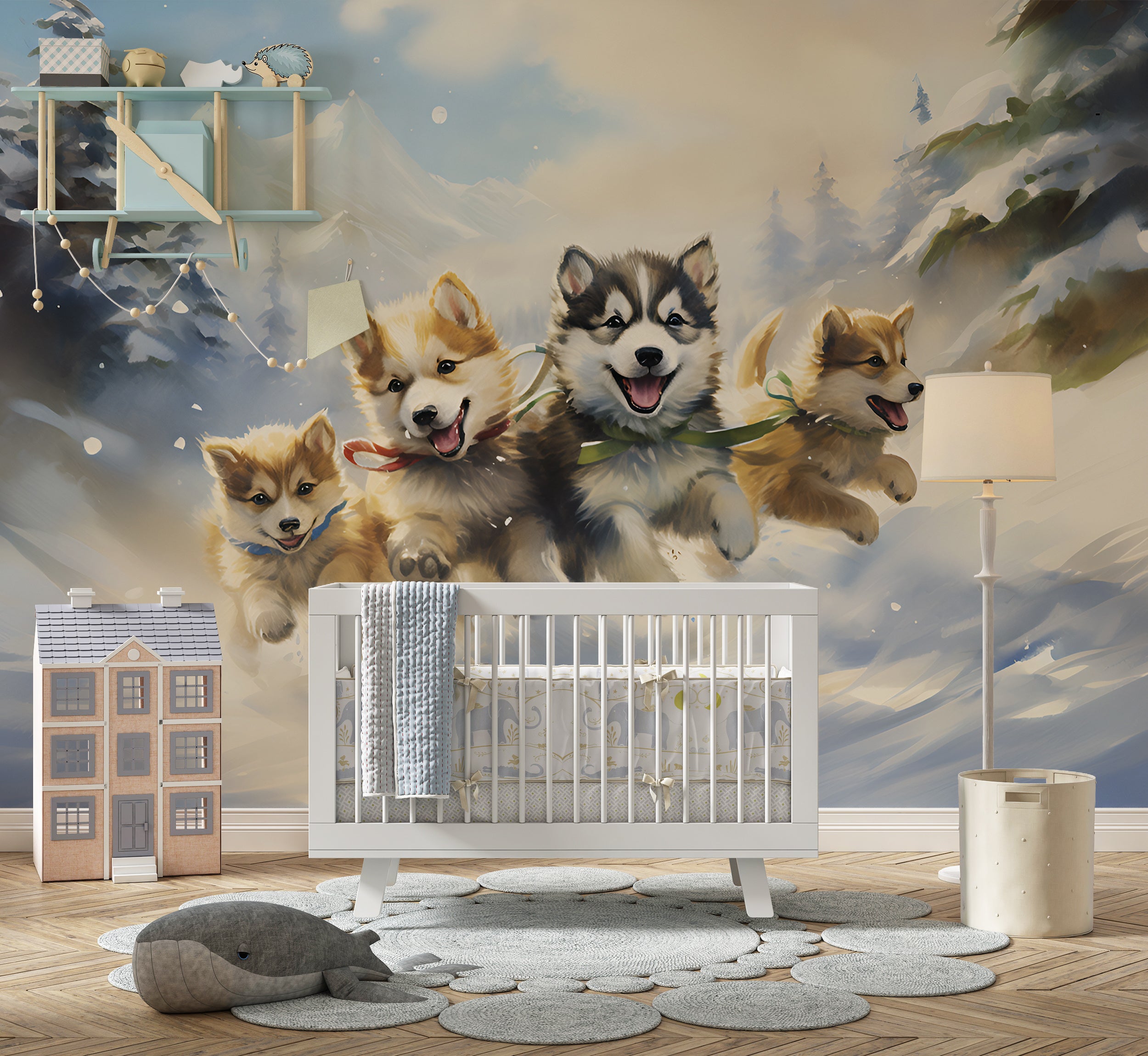 PVC-Free Watercolor Winter Alt Wallpaper