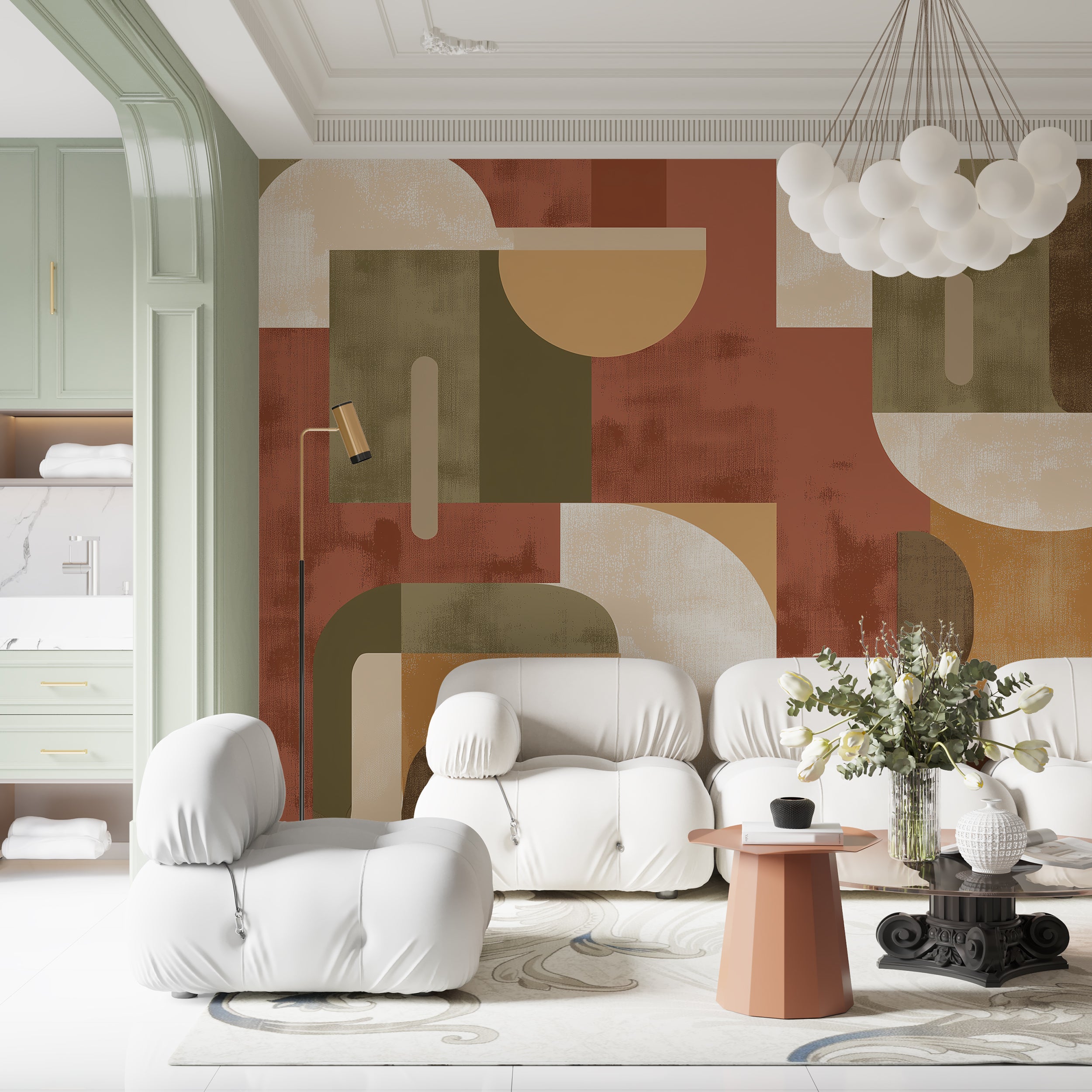 earth tone abstract wallpaper
minimalist warm tone wall art
