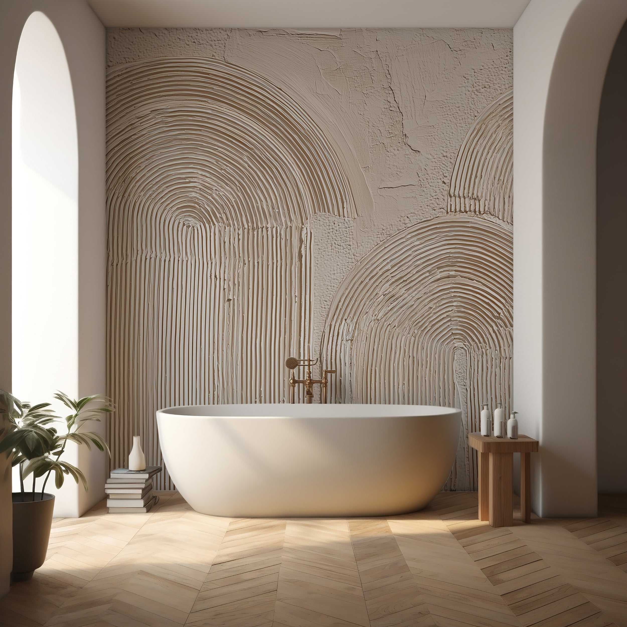 soft neutral abstract wall art
raised texture wallpaper mural