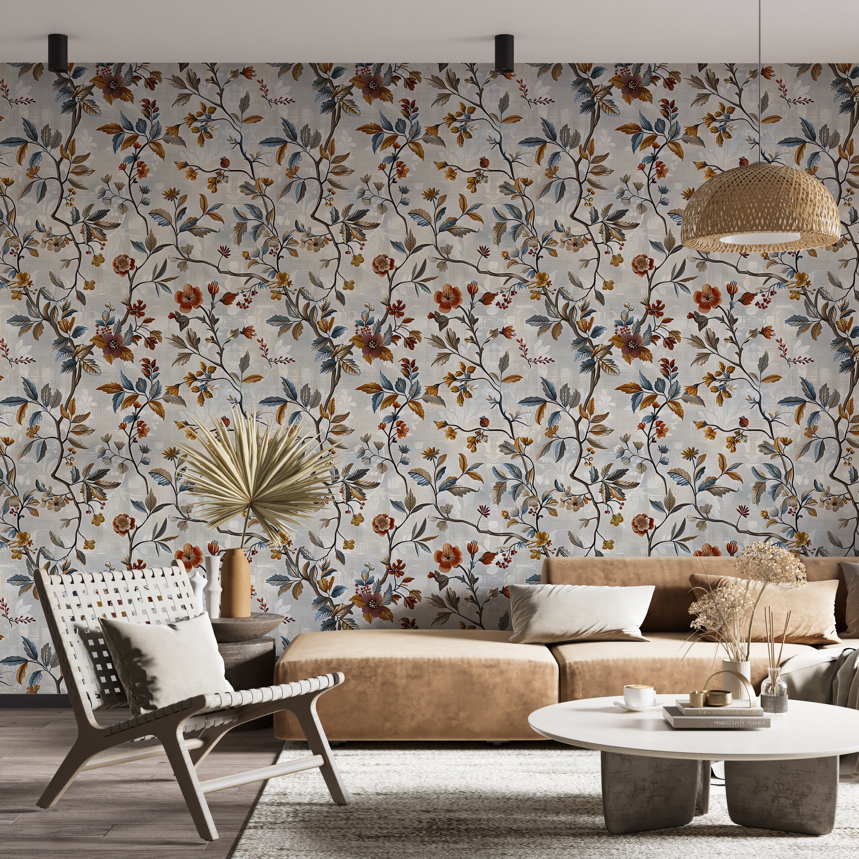 Vintage botanical wall decal
