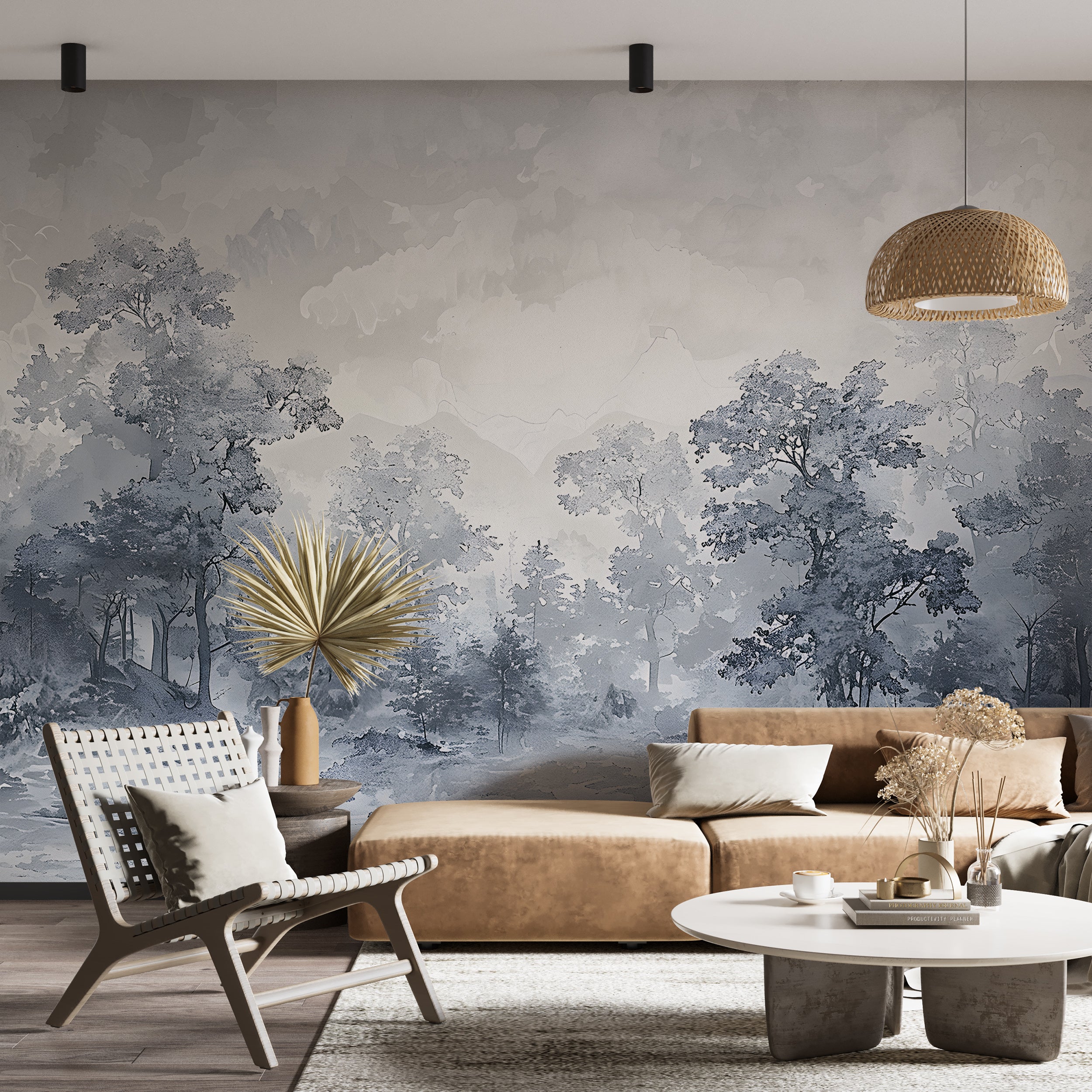 Soft nature wall art