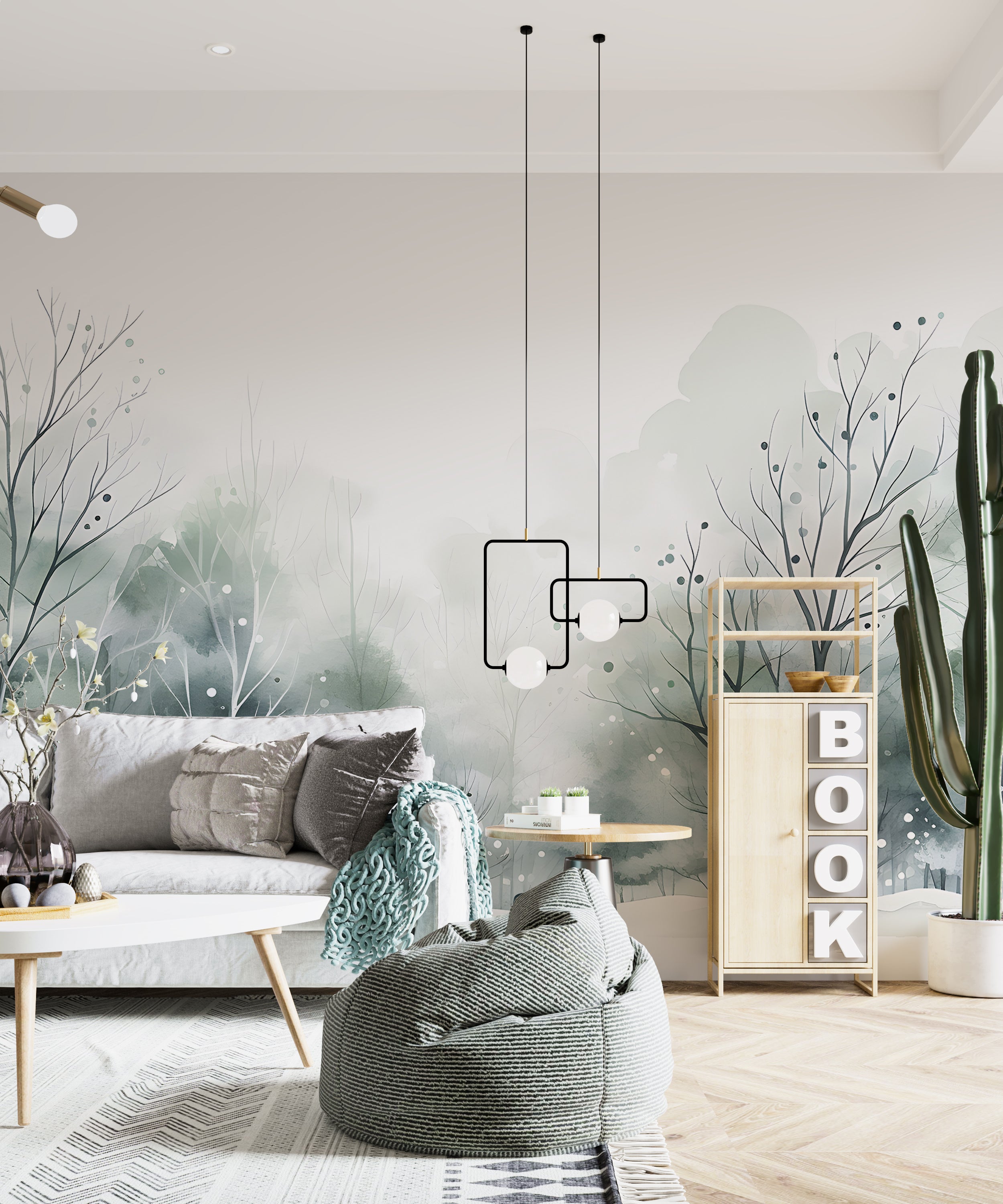 Snowy Landscape Wallpaper for Serene Decor