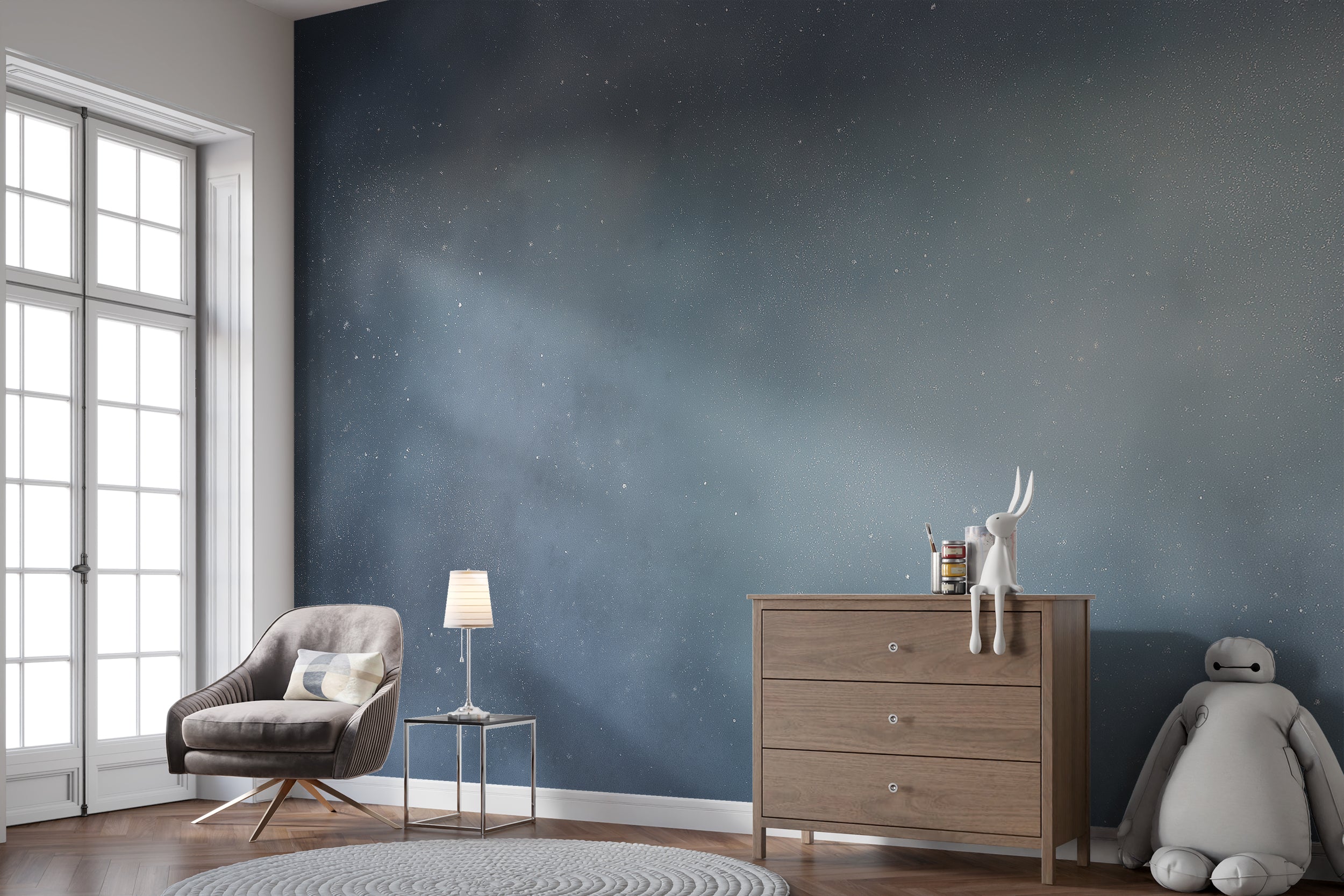 calm night sky decorative wallpaper
astronomy inspired wall mural