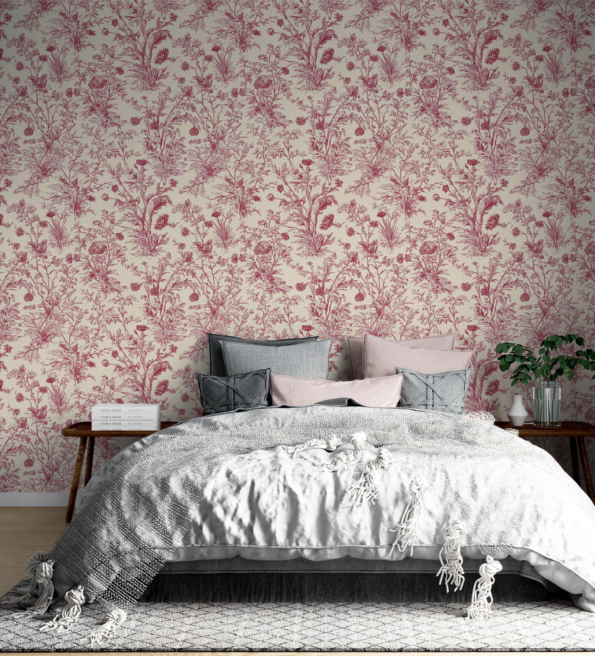 romantic toile wallpaper print
victorian garden mural wallpaper