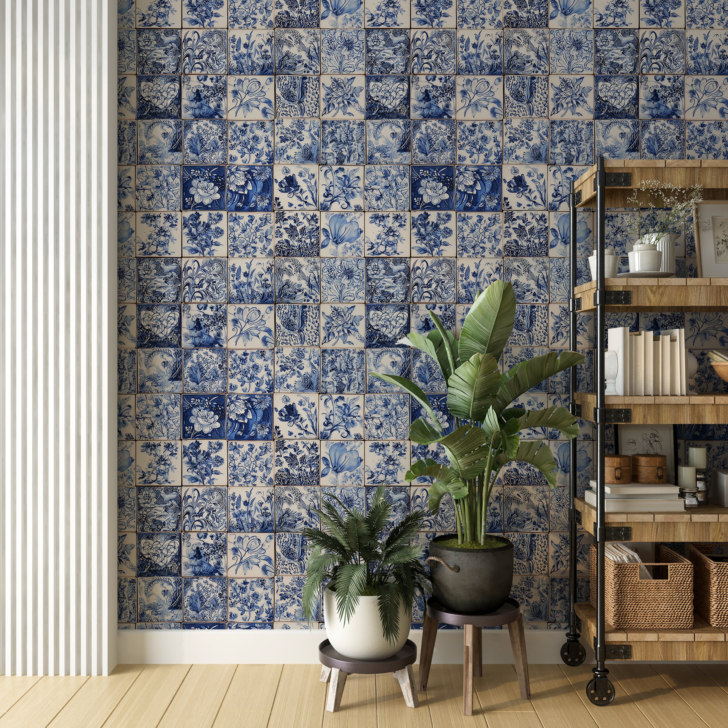 decorative tile grid wallpaper vintage floral tiles
mediterranean tile wallpaper blue ceramic pattern