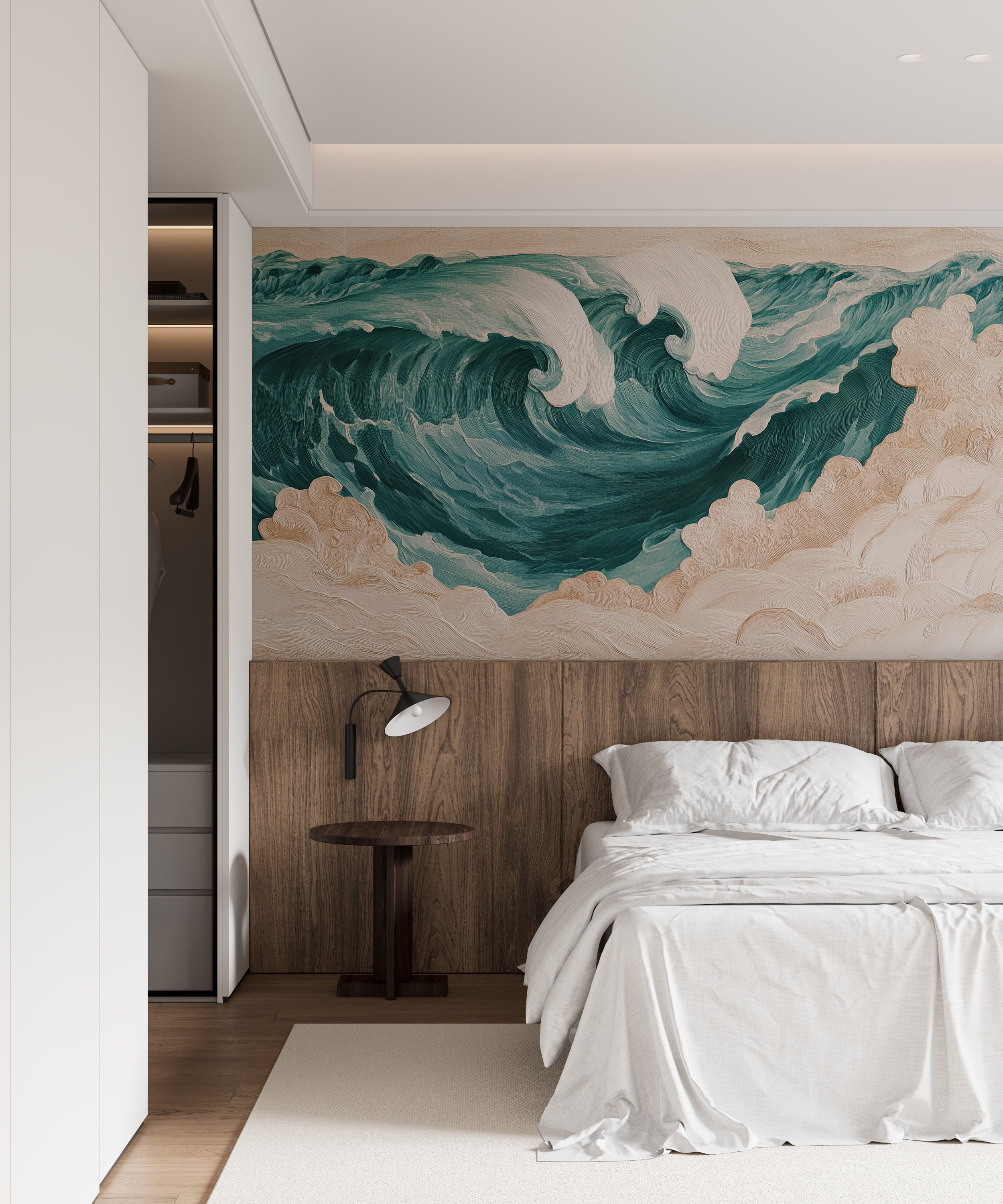 Removable ocean waves wallpaper.
Turquoise sea wall mural.