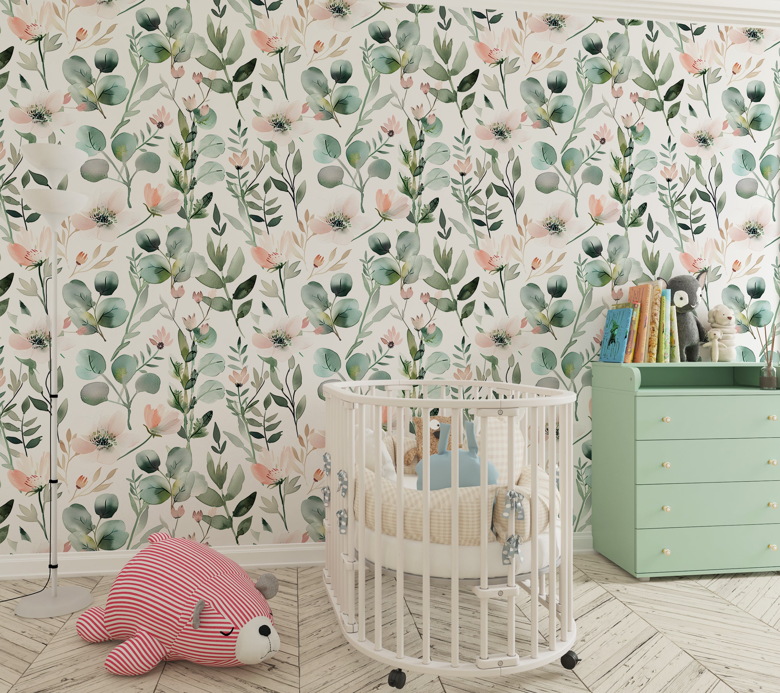 Serene botanical decor for walls