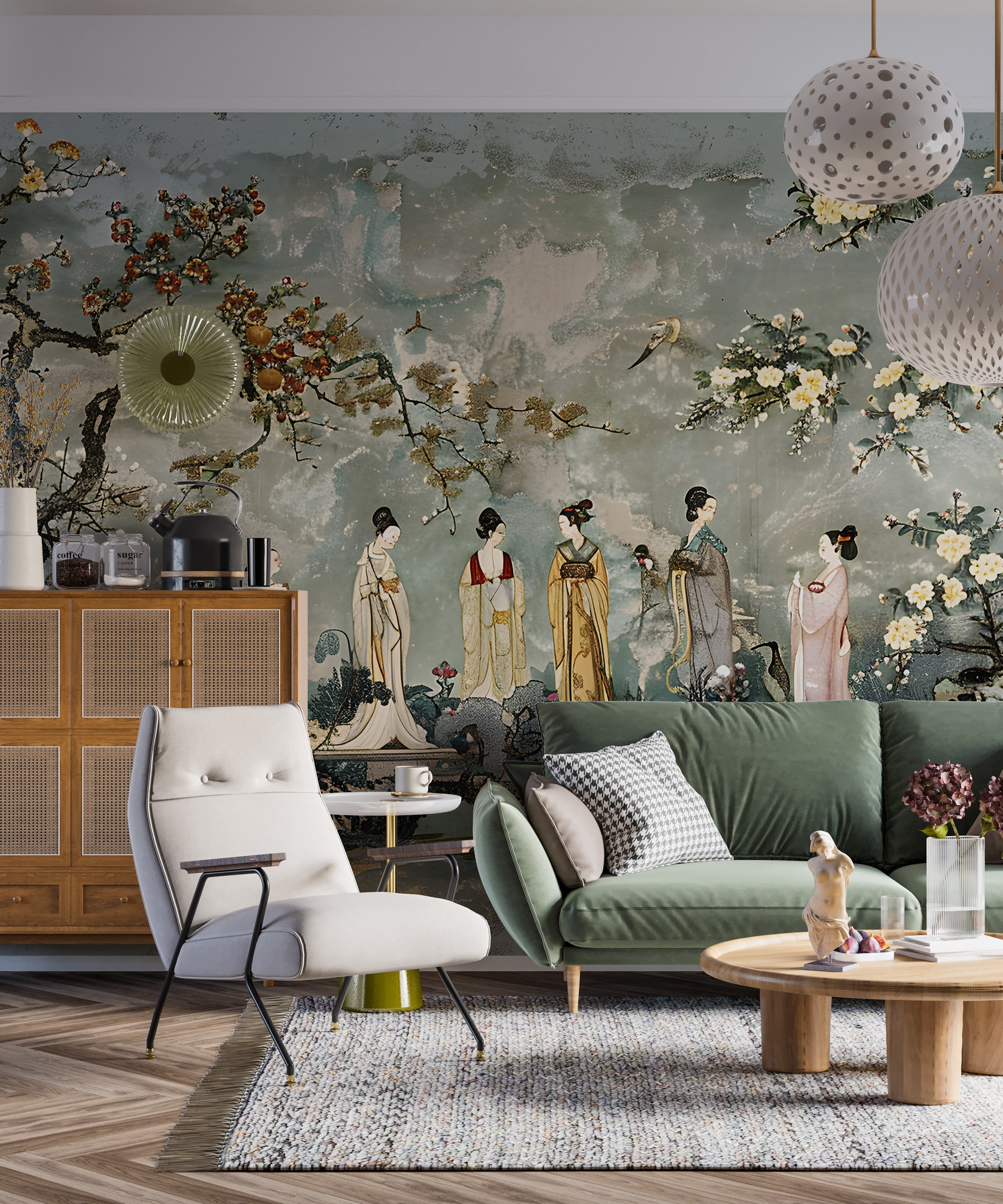 Vintage Chinoiserie wall decor